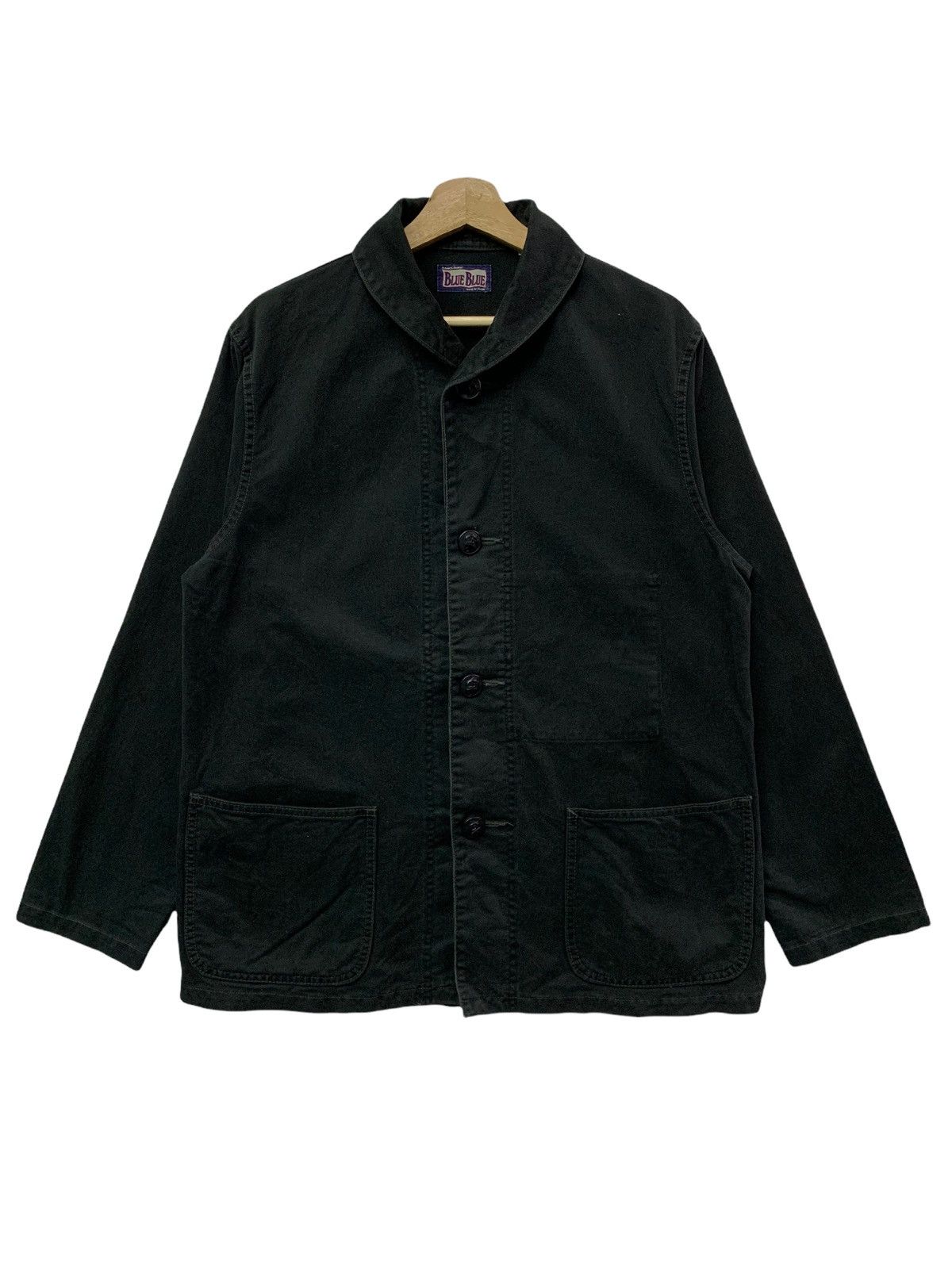 Blue Blue Japan 🔥BLUE BLUE JPN SHAWL COLLAR NAVY JACKETS Size US M / EU 48-50 / 2 - 2 Thumbnail
