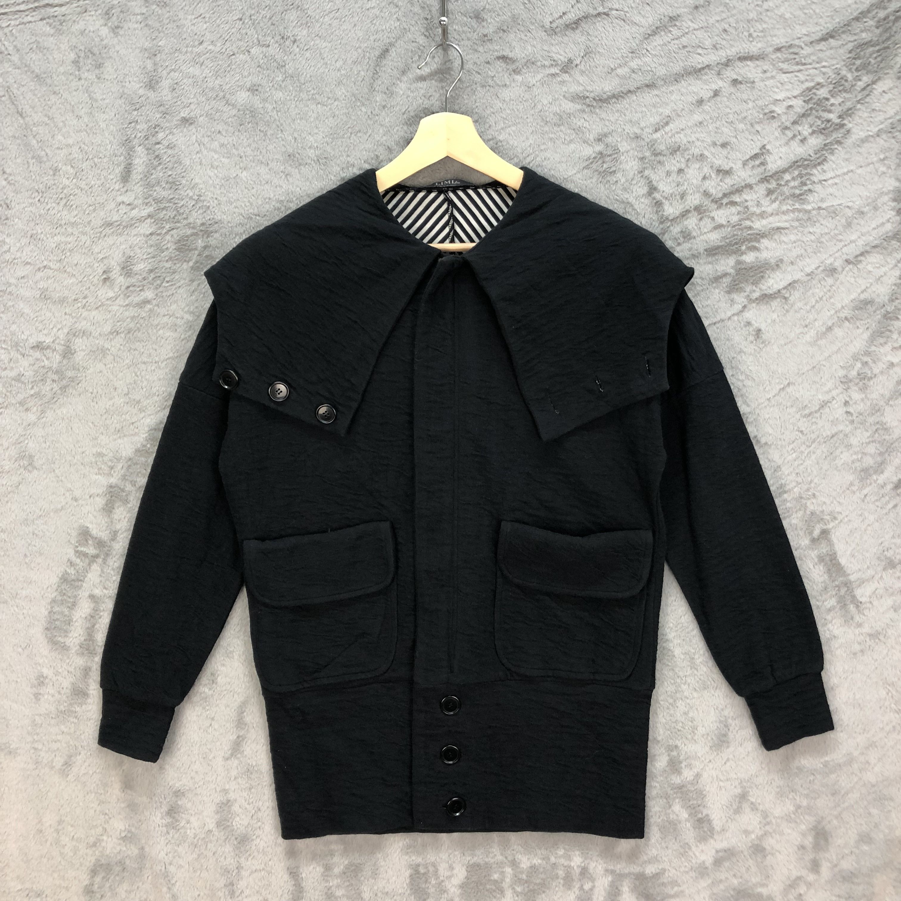 Limi Feu LIMI FEU YOHJI YAMAMOTO RARE DESIGN HOODED JACKET #6043-219 Size US S / EU 44-46 / 1 - 3 Thumbnail