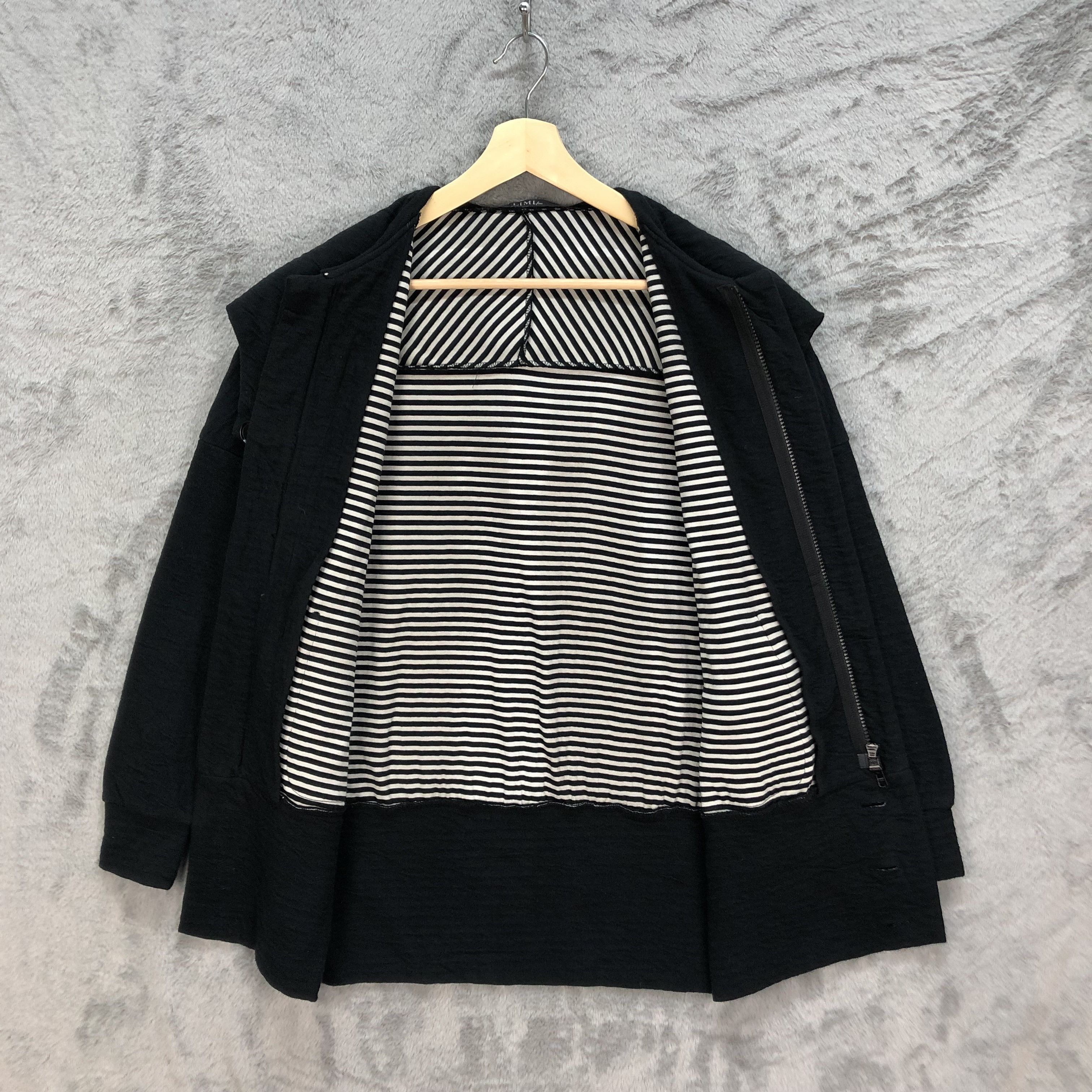 Limi Feu LIMI FEU YOHJI YAMAMOTO RARE DESIGN HOODED JACKET #6043-219 Size US S / EU 44-46 / 1 - 8 Thumbnail