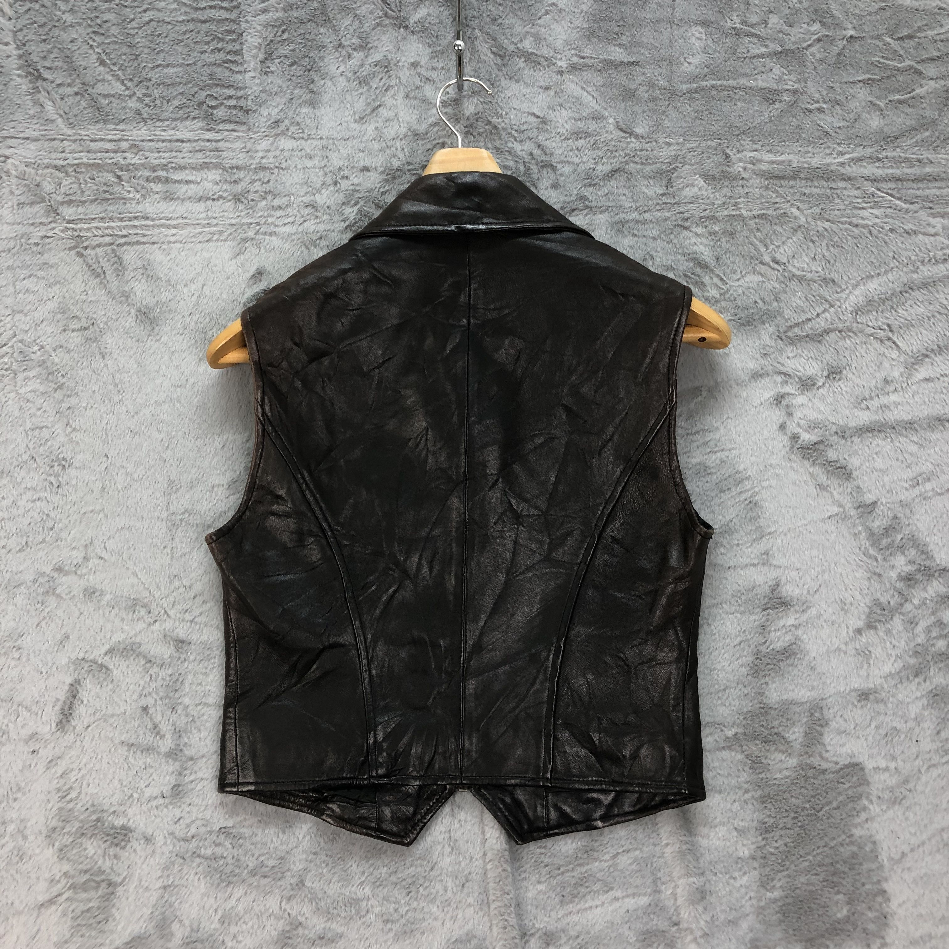 DKNY DKNY Collared Leather Vest #4622-168 Size XS / US 0-2 / IT 36-38 - 9 Thumbnail
