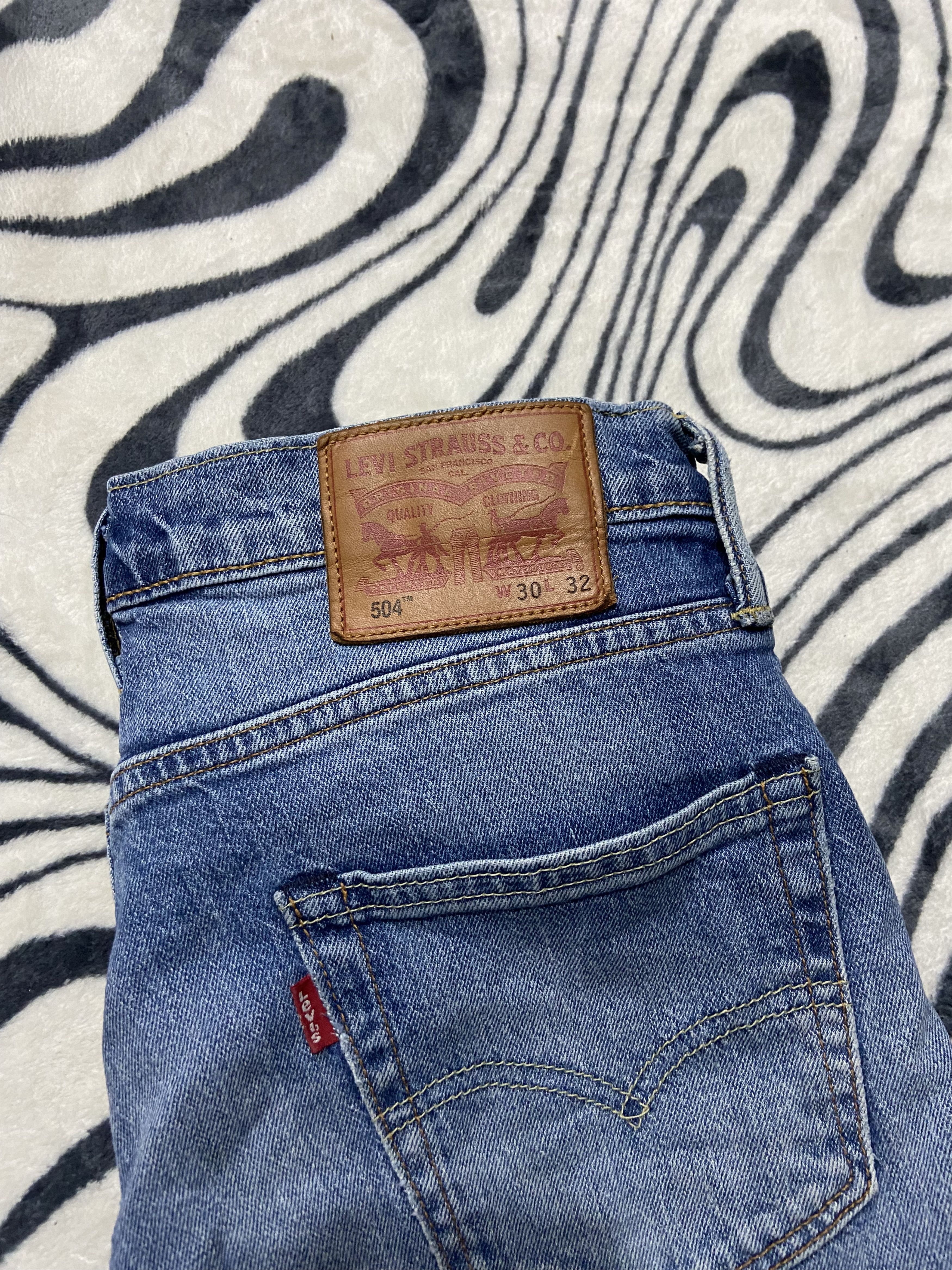 Levi's Levi's 504 Mens Denim Pants Jeans Size US 30 / EU 46 - 2 Thumbnail