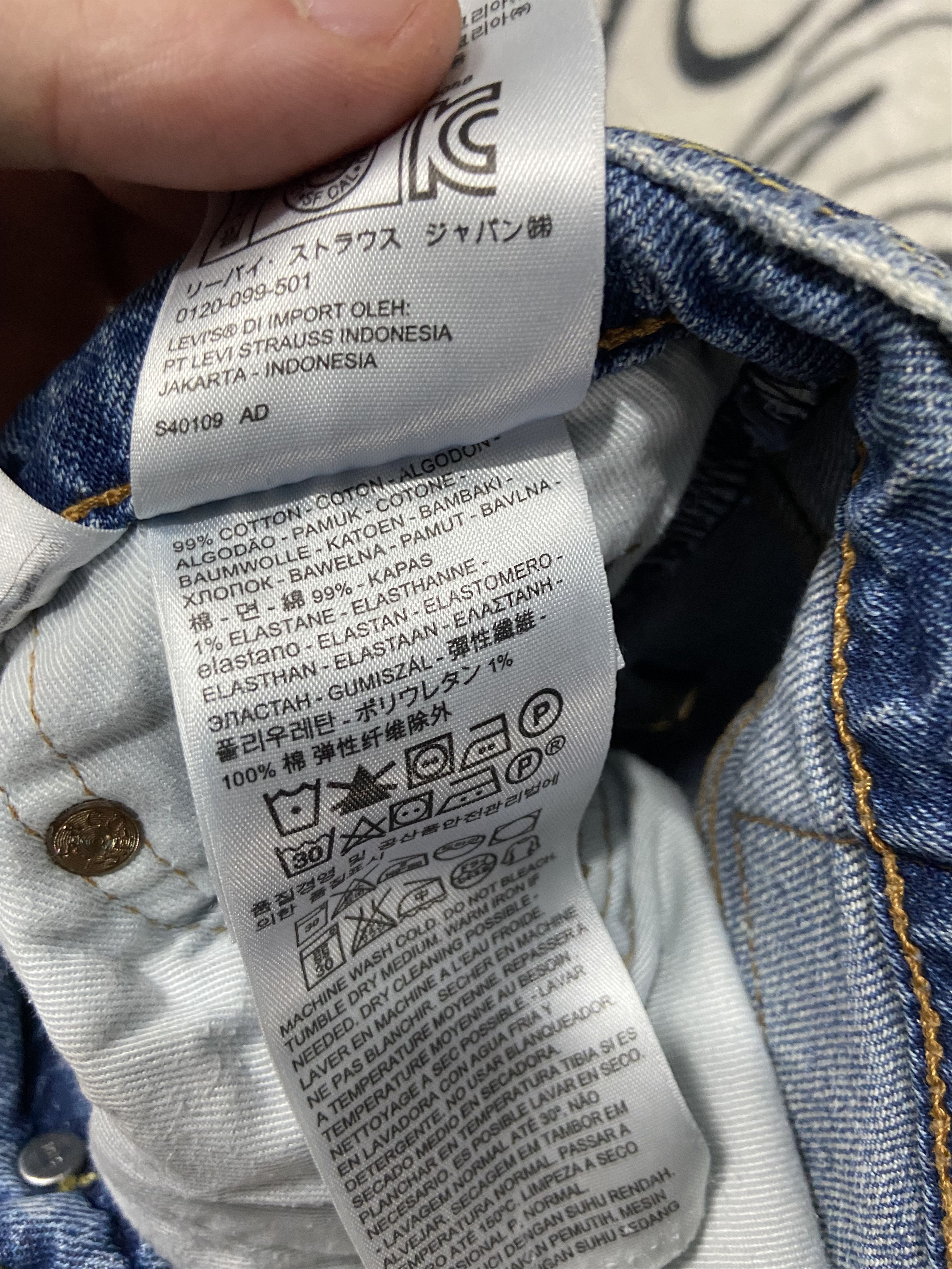 Levi's Levi's 504 Mens Denim Pants Jeans Size US 30 / EU 46 - 5 Thumbnail
