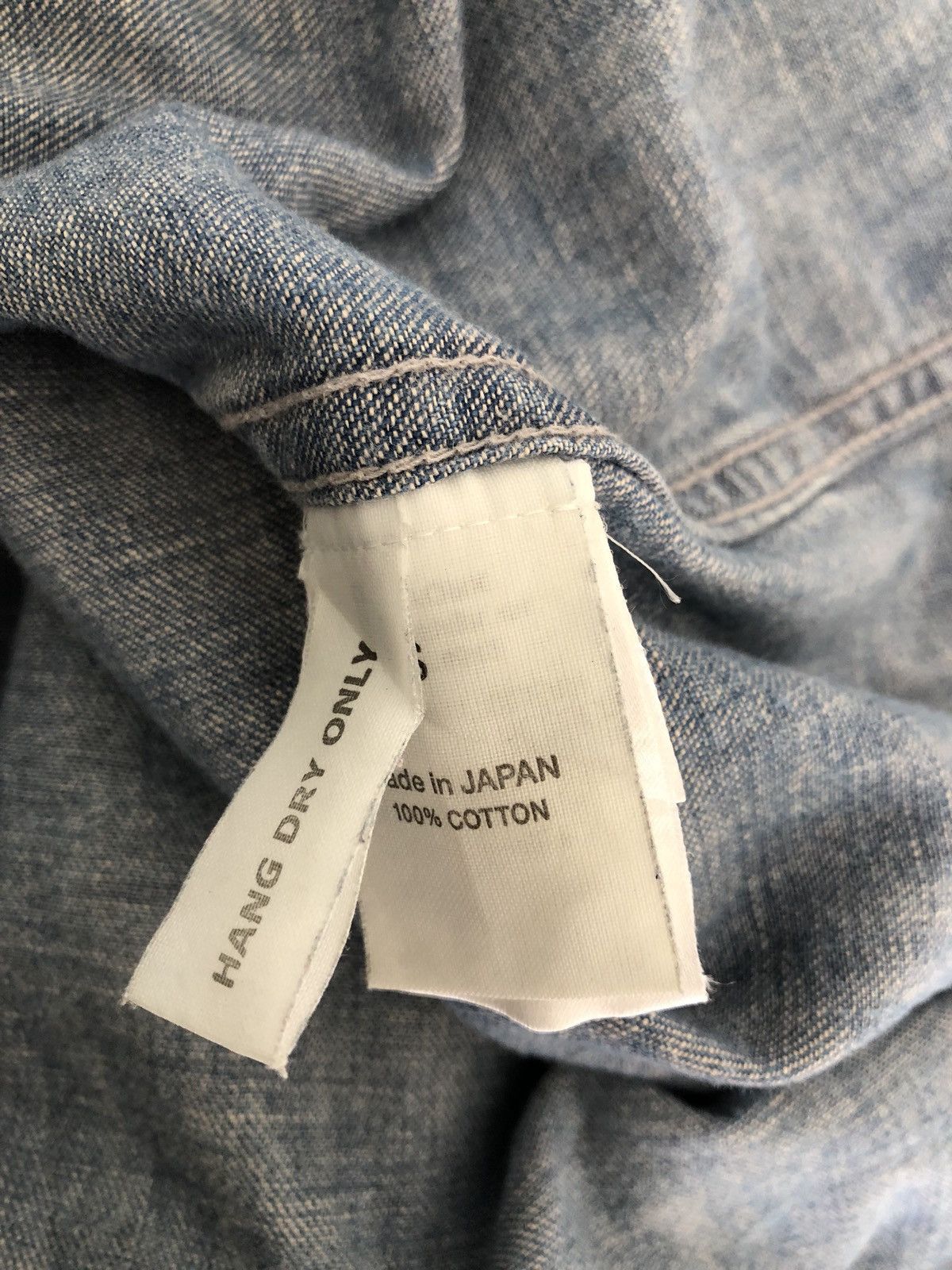 Chimala Chimala Japan Rips Distressed Chambray Western Shirt Size US S / EU 44-46 / 1 - 18 Thumbnail