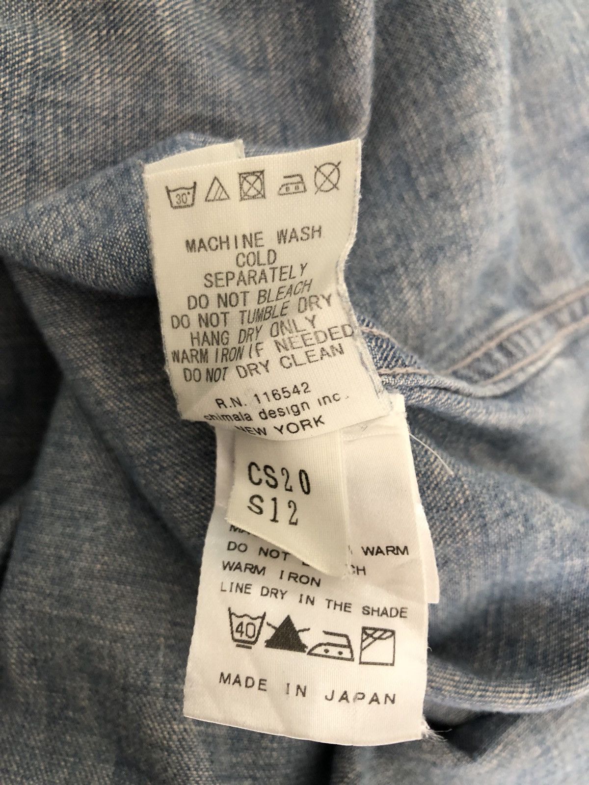 Chimala Chimala Japan Rips Distressed Chambray Western Shirt Size US S / EU 44-46 / 1 - 19 Thumbnail