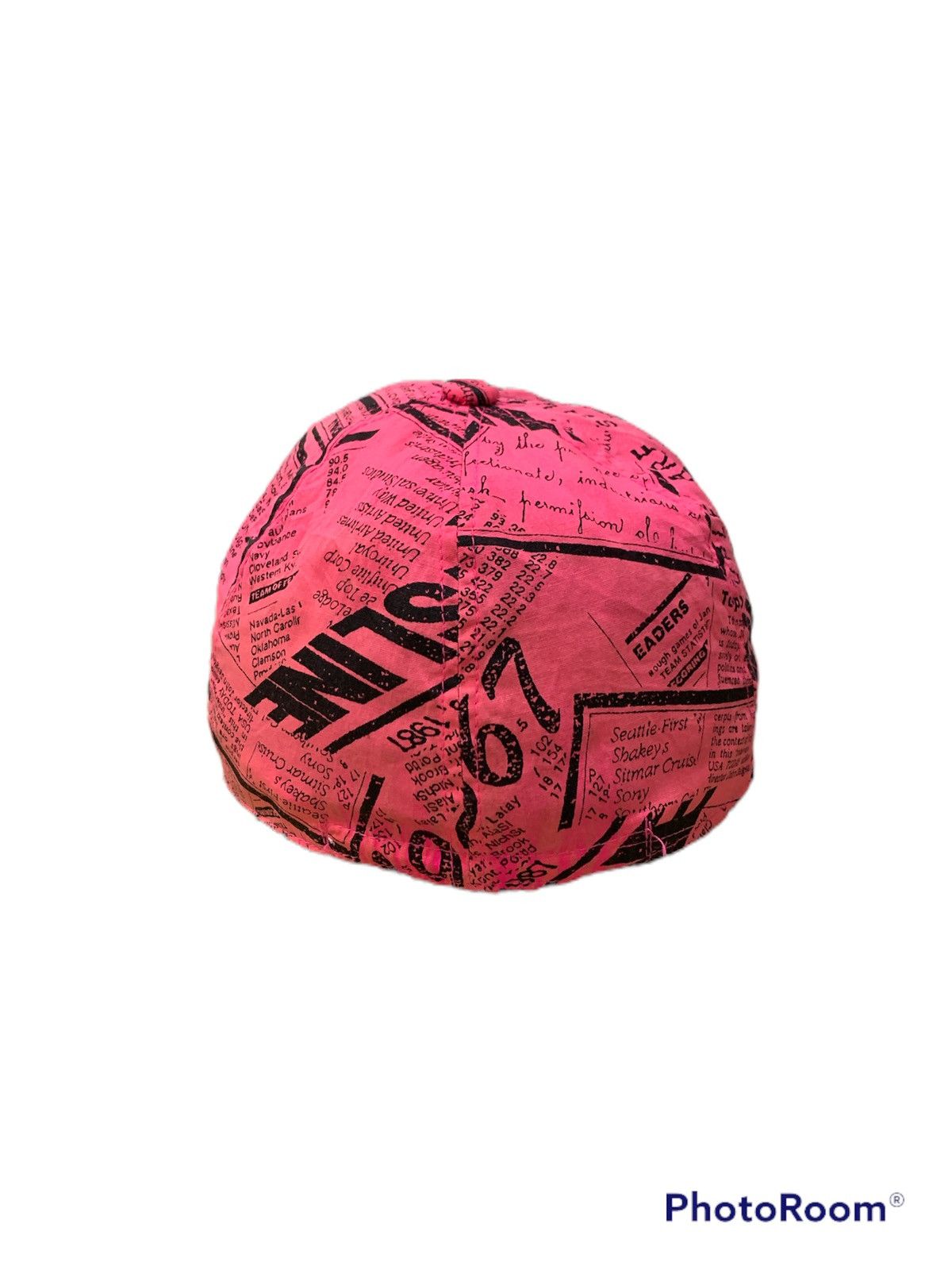 Japanese Brand × Vintage 80s JAPAN OVERPRINT NEWSPAPER PRINT CAP Size ONE SIZE - 3 Thumbnail