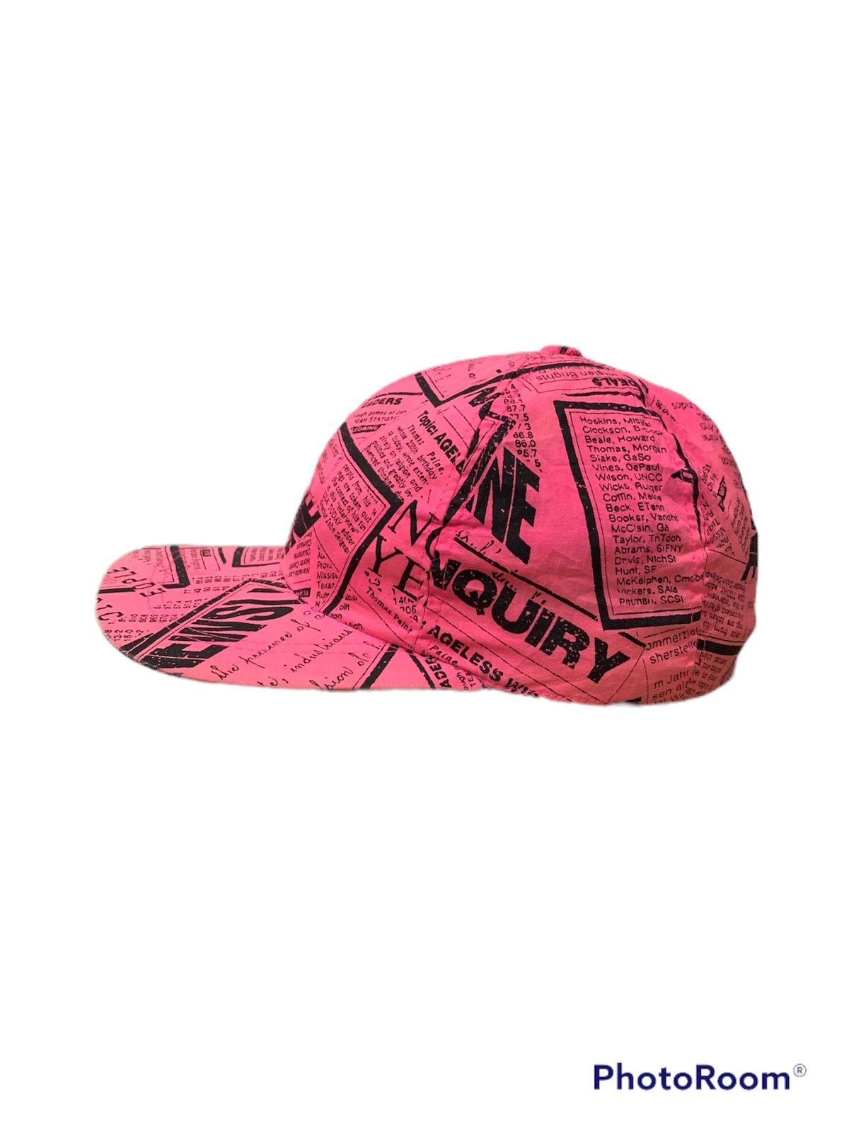 Japanese Brand × Vintage 80s JAPAN OVERPRINT NEWSPAPER PRINT CAP Size ONE SIZE - 2 Thumbnail