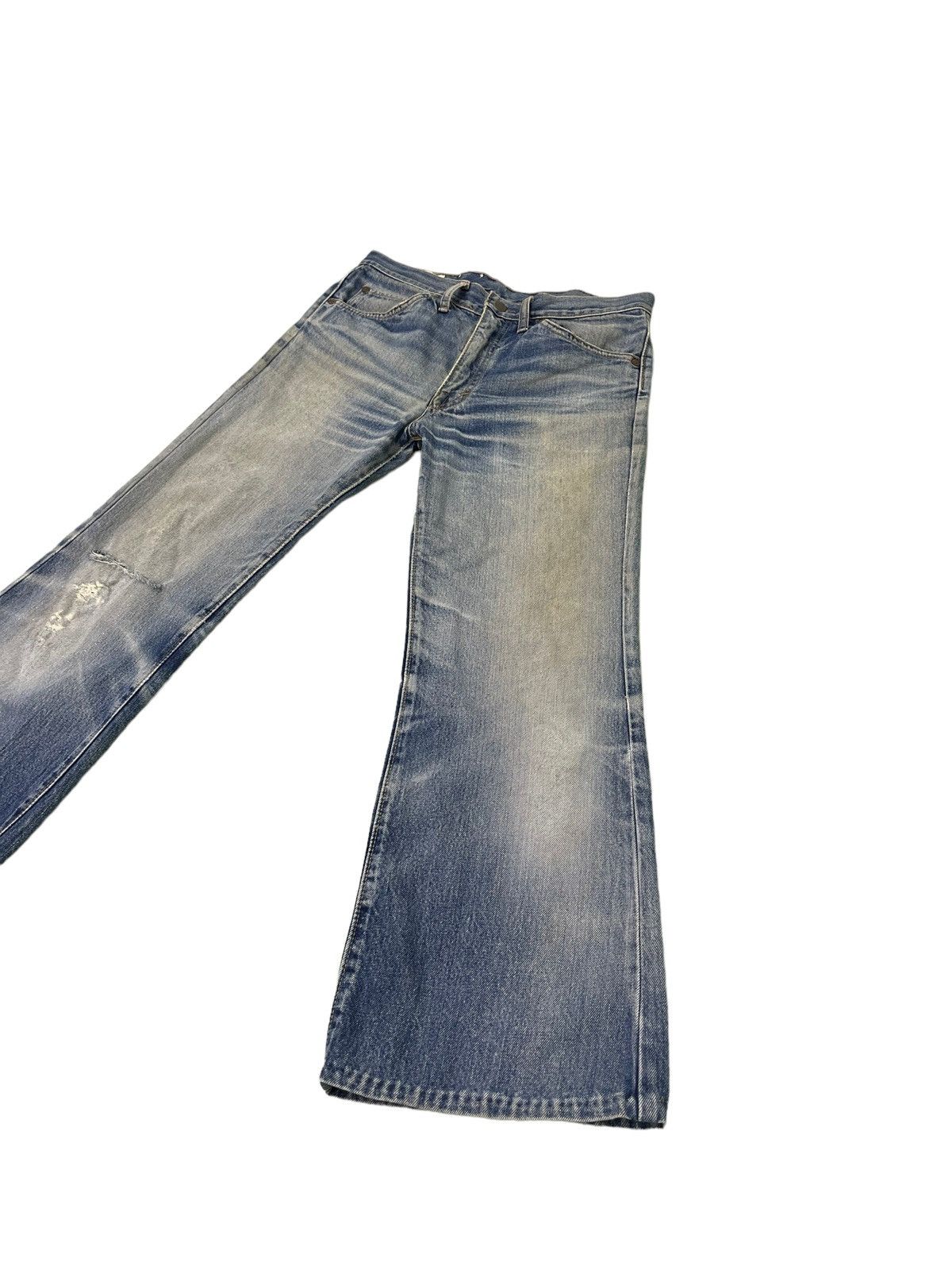 Japanese Brand Flare Jeans Vtg 90s Big John Japan Boot Cut Denim 4🟦7 Size US 31 - 3 Thumbnail