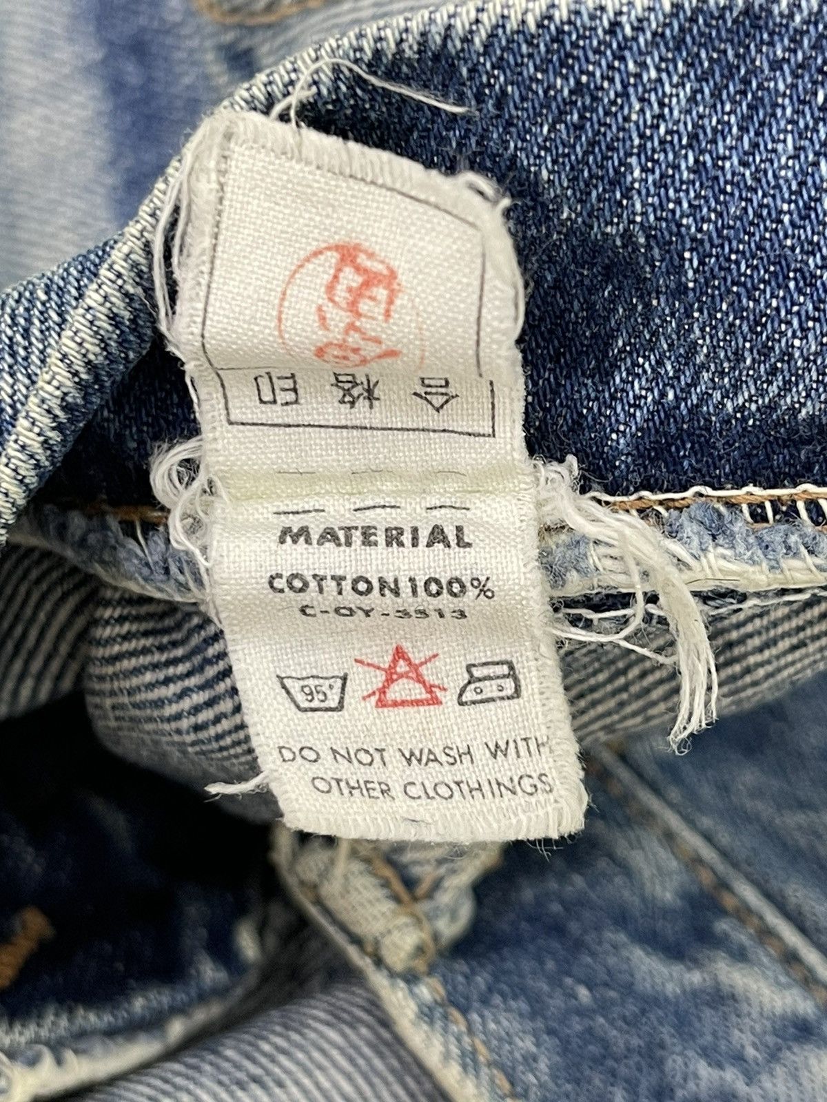 Japanese Brand Flare Jeans Vtg 90s Big John Japan Boot Cut Denim 4🟦7 Size US 31 - 21 Thumbnail