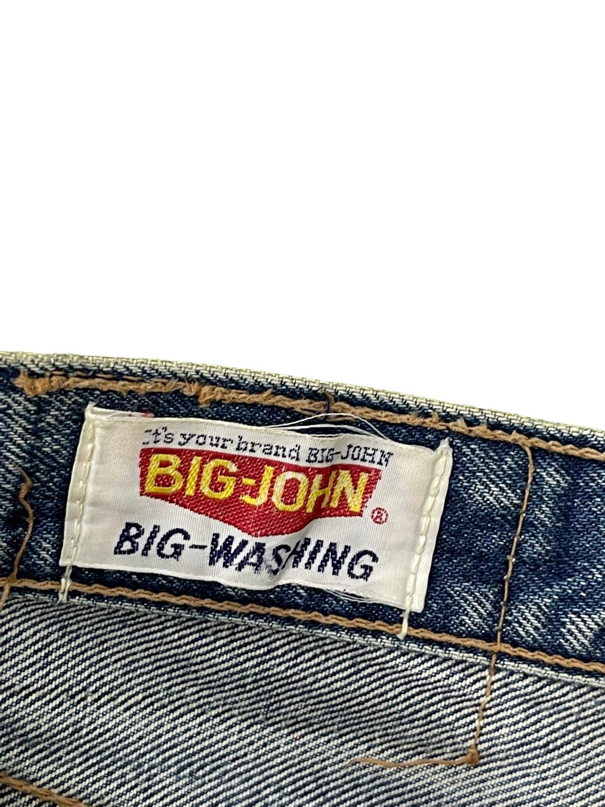 Japanese Brand Flare Jeans Vtg 90s Big John Japan Boot Cut Denim 4🟦7 Size US 31 - 10 Thumbnail