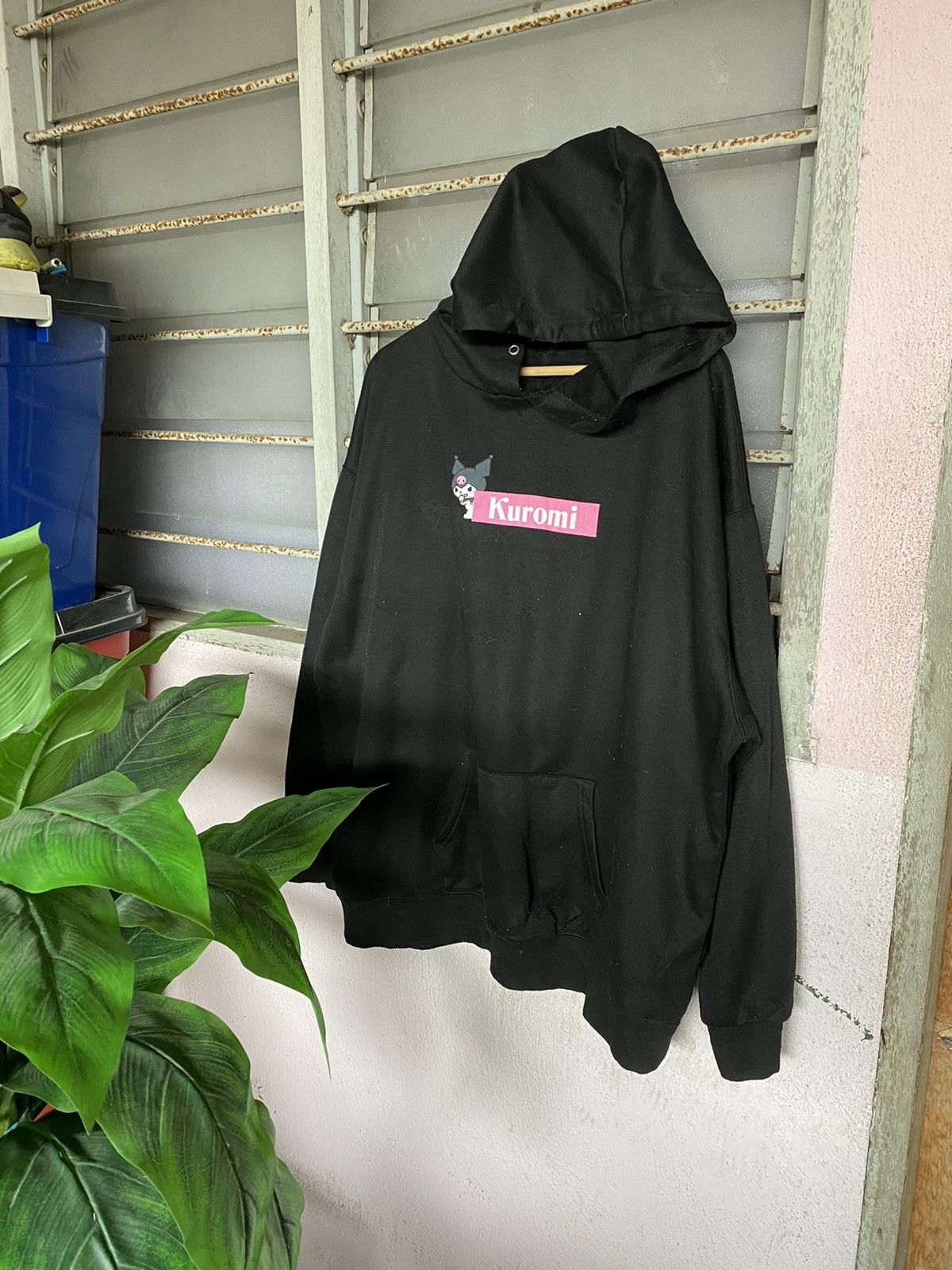 image of Anima Steals Anime Kuromi Sanrio Characters Hoodies in Black, Men's (Size XL)