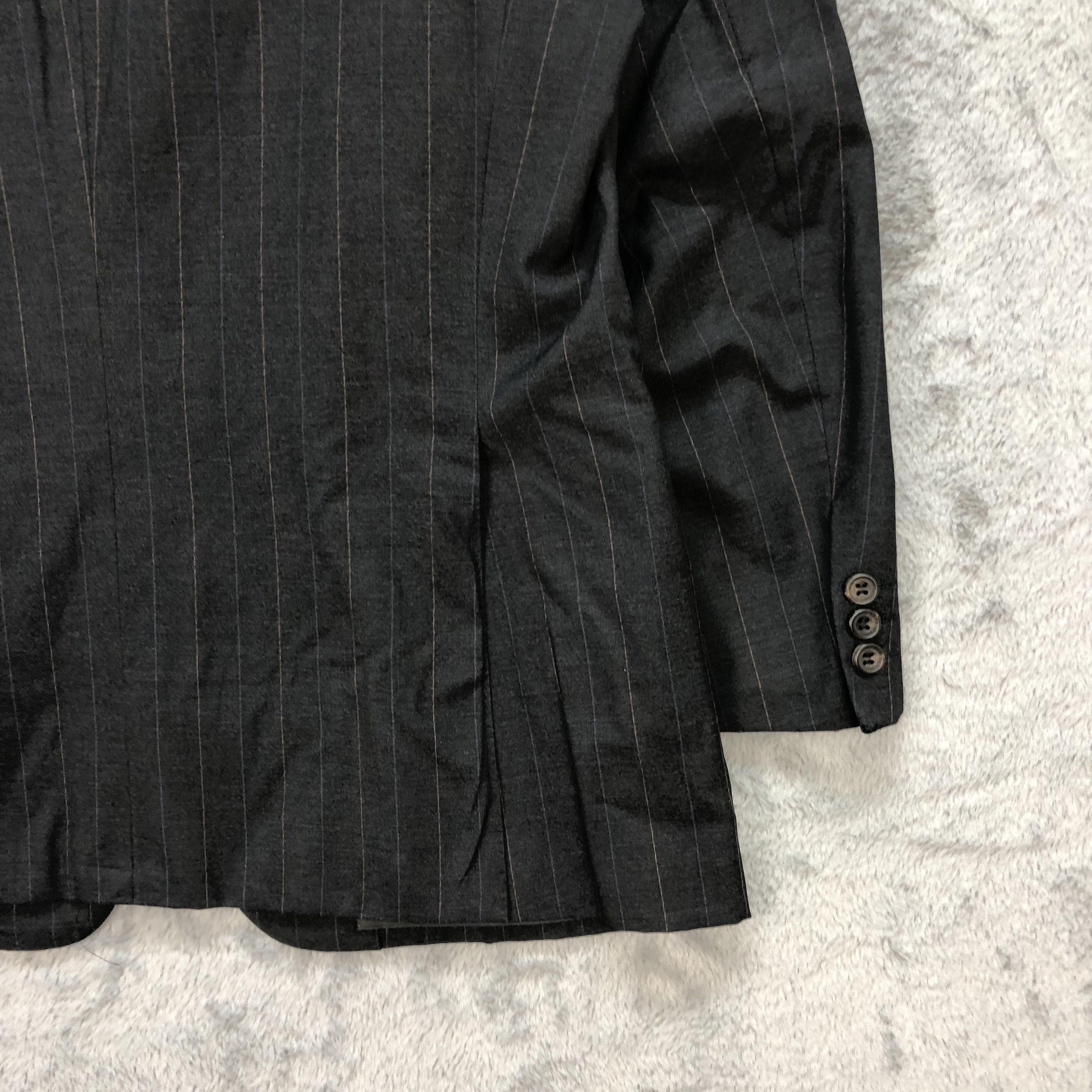 Balenciaga BALENCIAGA PARIS STRIPE WOOL SUIT JACKET #5894-42 Size 42R - 18 Thumbnail
