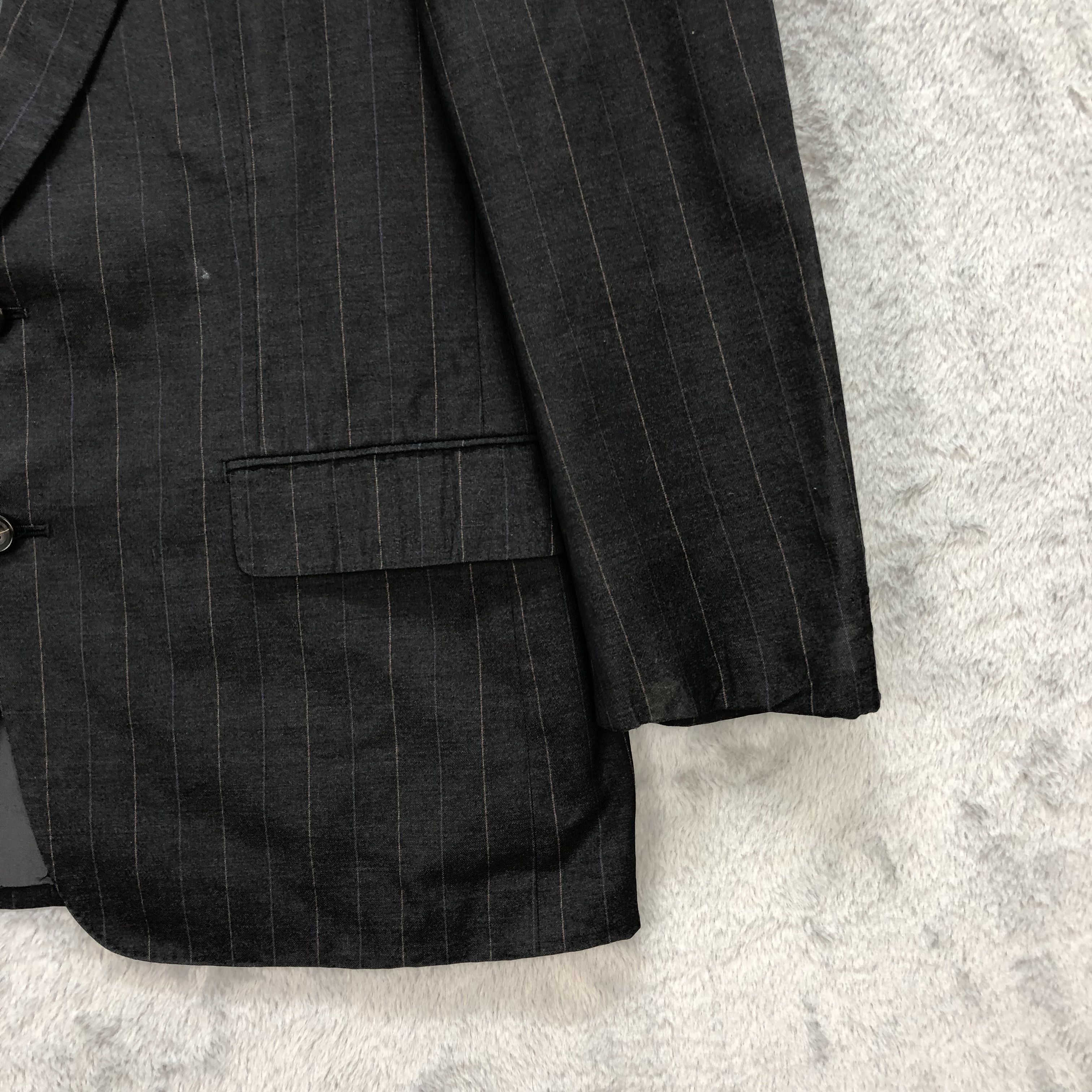 Balenciaga BALENCIAGA PARIS STRIPE WOOL SUIT JACKET #5894-42 Size 42R - 5 Thumbnail