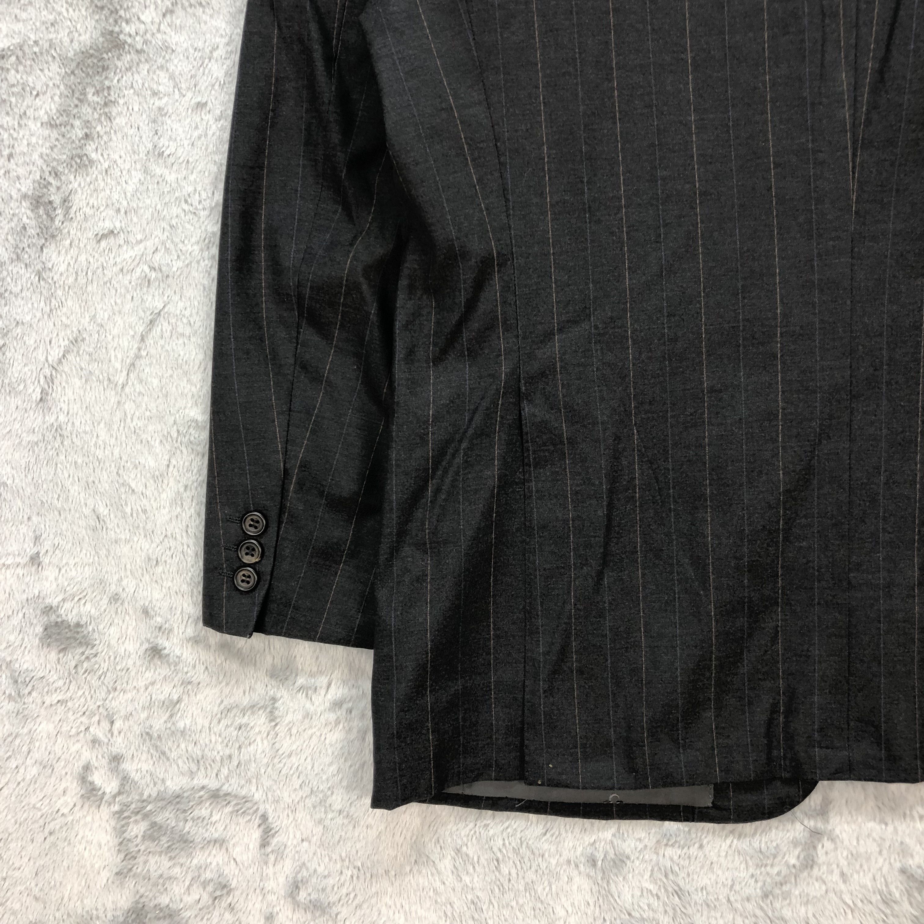 Balenciaga BALENCIAGA PARIS STRIPE WOOL SUIT JACKET #5894-42 Size 42R - 17 Thumbnail