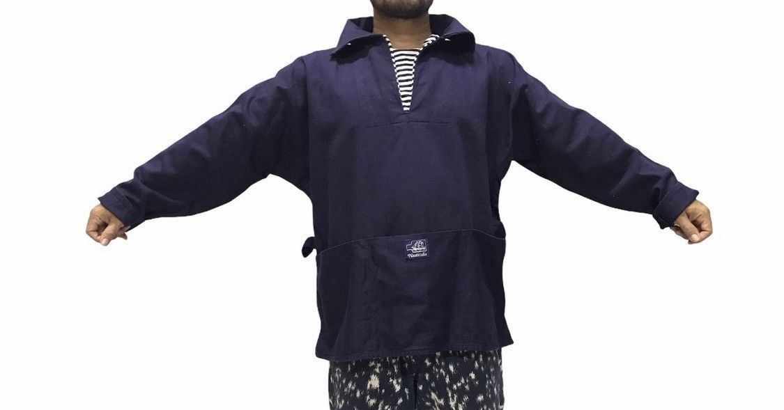 SMOCK × Vintage 80-90's Vintage The Smock Shop Fisherman Smock Made England Size US L / EU 52-54 / 3 - 8 Thumbnail