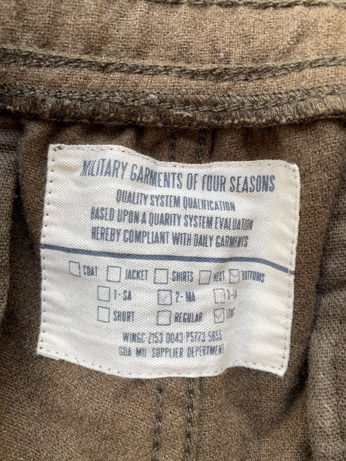 Japanese Brand military wool cargo pants by goa equipment Size US 30 / EU 46 - 10 Thumbnail