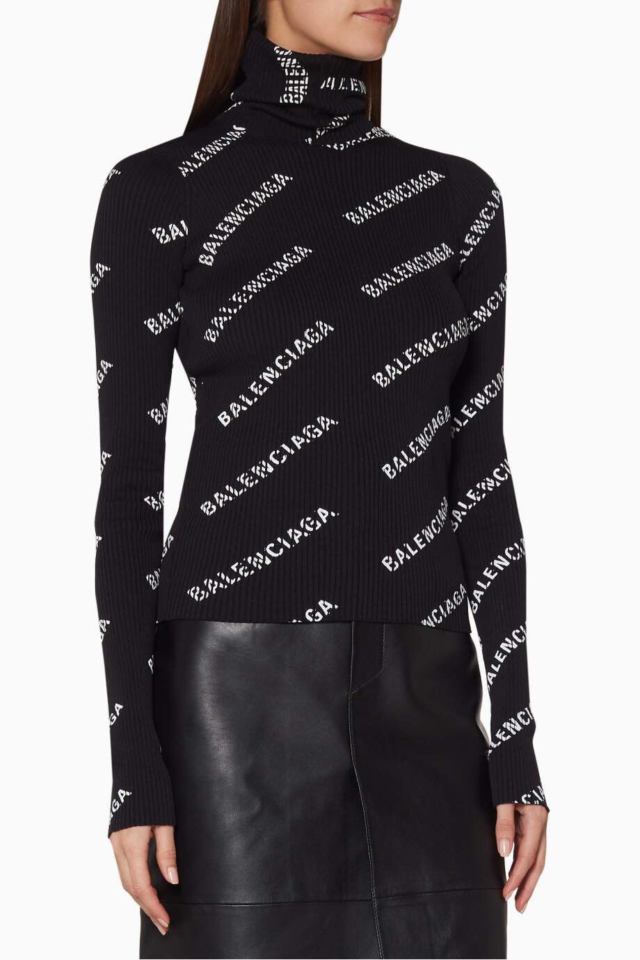 Balenciaga Balenciaga Printed Ribbed Knit Sweater Size S / US 4 / IT 40 - 10 Thumbnail