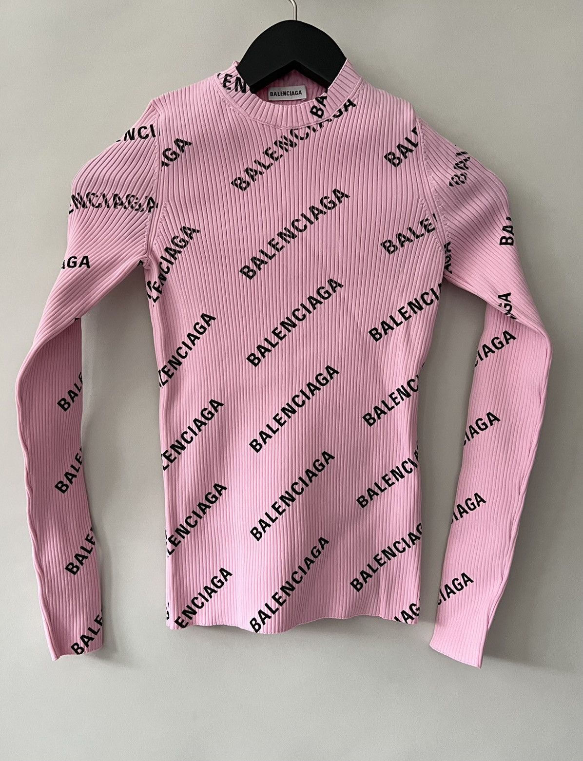 Balenciaga Balenciaga Printed Ribbed Knit Sweater Size S / US 4 / IT 40 - 4 Thumbnail