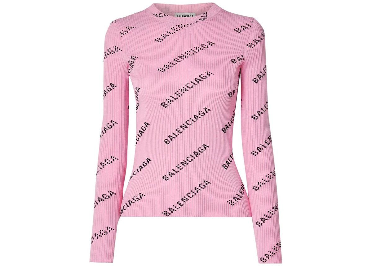 Balenciaga Balenciaga Printed Ribbed Knit Sweater Size S / US 4 / IT 40 - 3 Thumbnail
