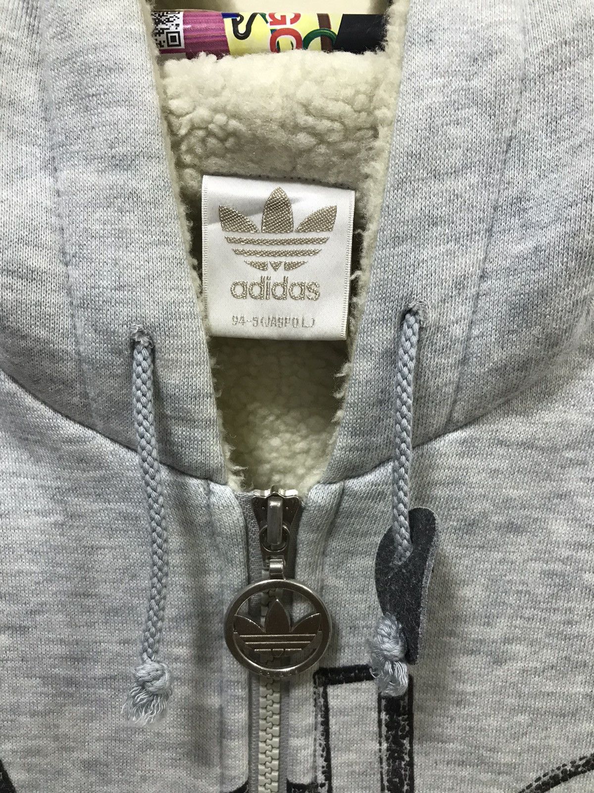 Adidas × Descente Vintage 90s Adidas Big Logo Zip Sweatshirt Size US L / EU 52-54 / 3 - 4 Thumbnail