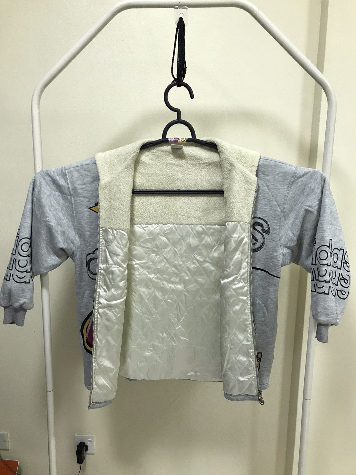 Adidas × Descente Vintage 90s Adidas Big Logo Zip Sweatshirt Size US L / EU 52-54 / 3 - 3 Thumbnail