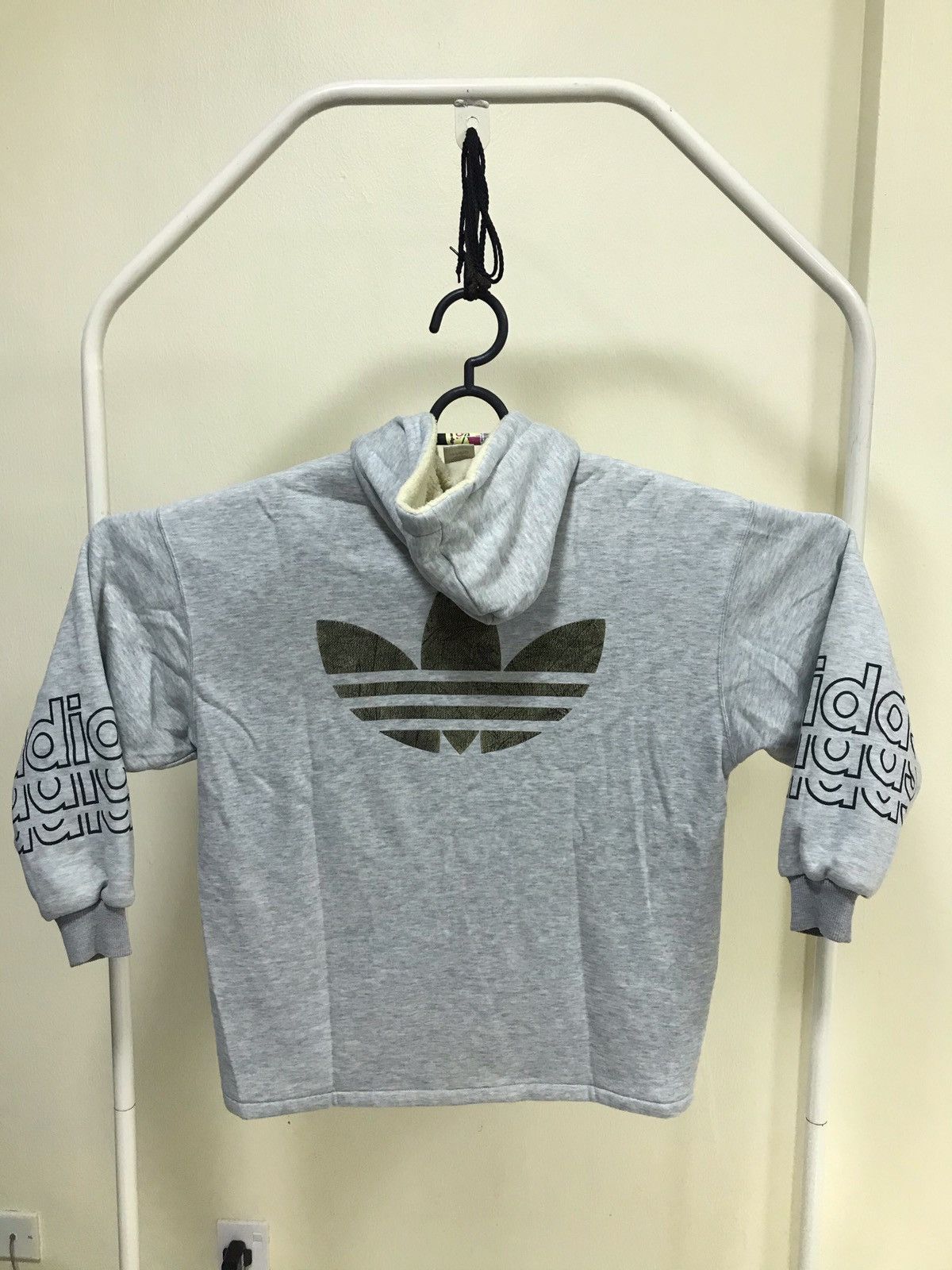 Adidas × Descente Vintage 90s Adidas Big Logo Zip Sweatshirt Size US L / EU 52-54 / 3 - 2 Thumbnail