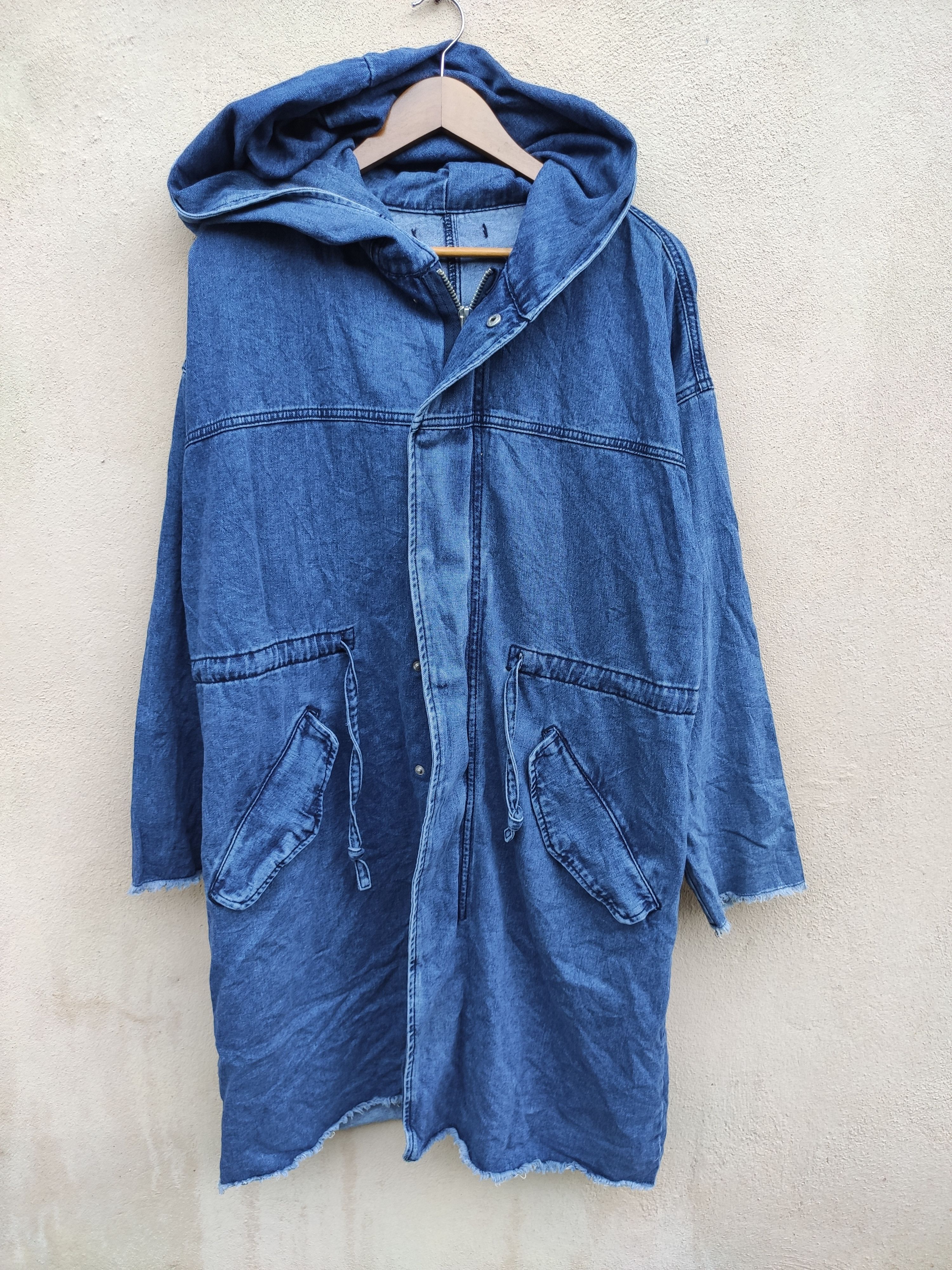 Pre-owned Blue Blue Japan Parkas Distressed Lgb In Blue