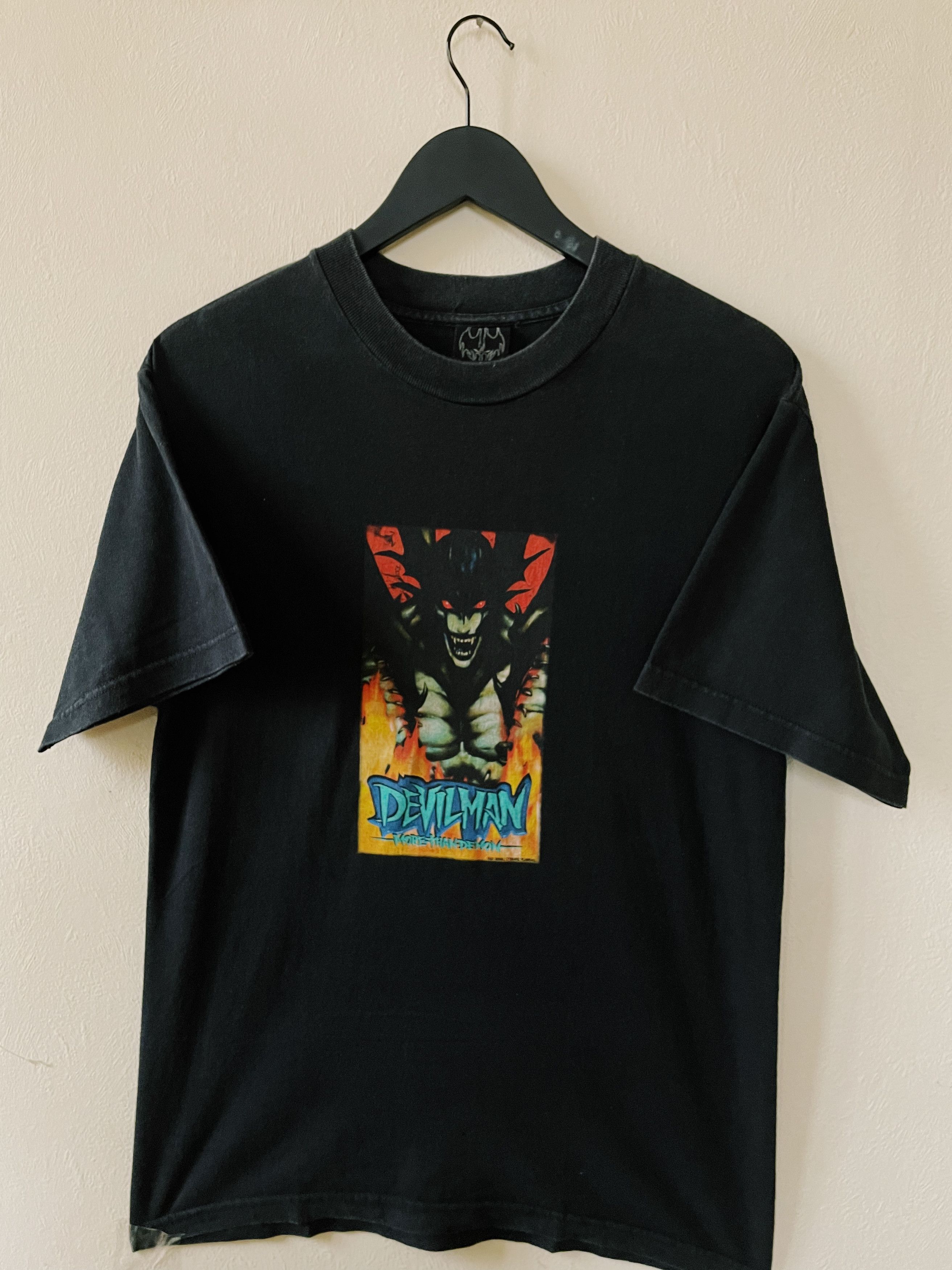 Anime × Japanese Brand × Vintage Vintage 90s Devil Man More Than Demon T-shirt Black Size US L / EU 52-54 / 3 - 1 Thumbnail