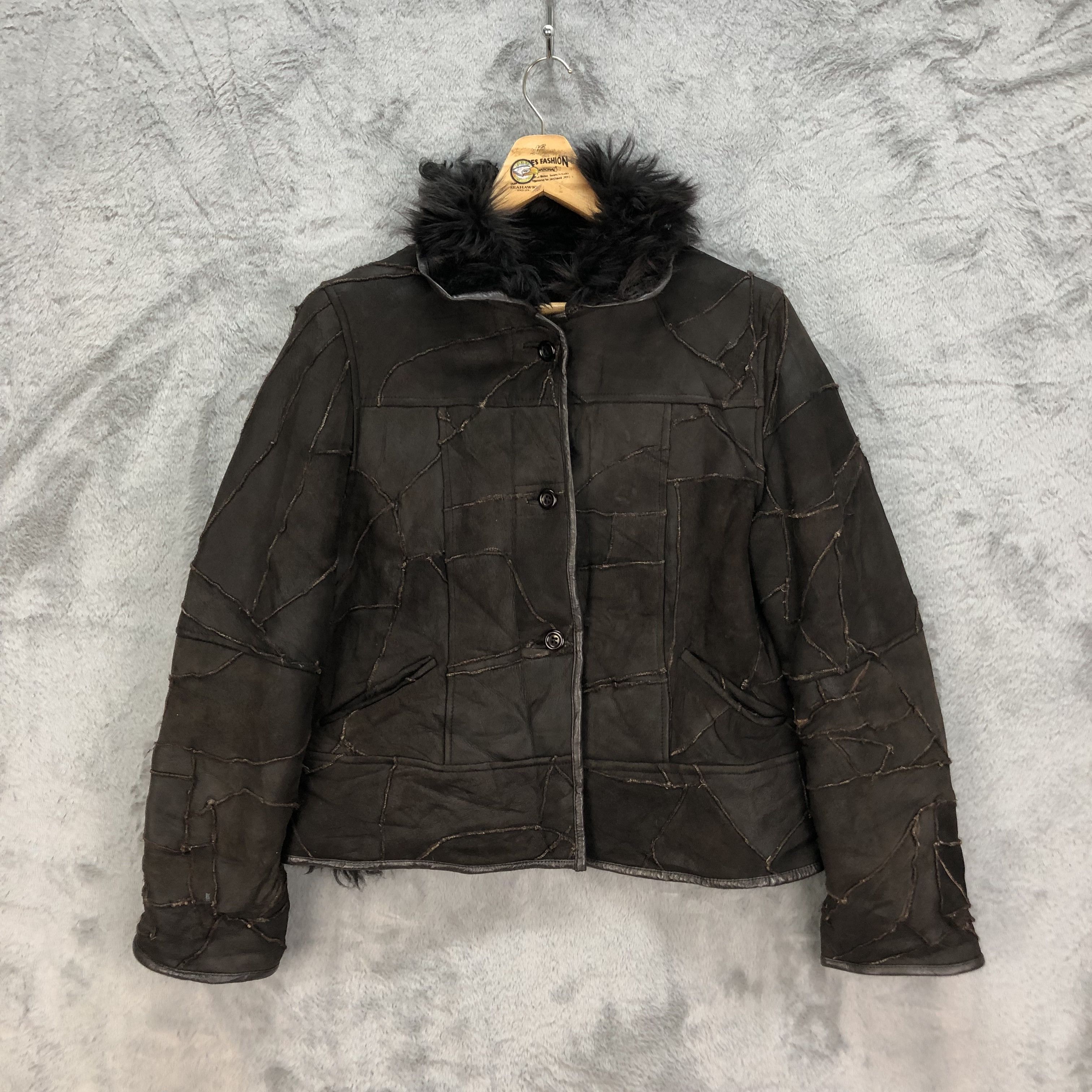 Mizuno FUR BABY LAMB FUR LEATHER JACKET BY MIZUNO #5410-188 Size M / US 6-8 / IT 42-44 - 1 Thumbnail