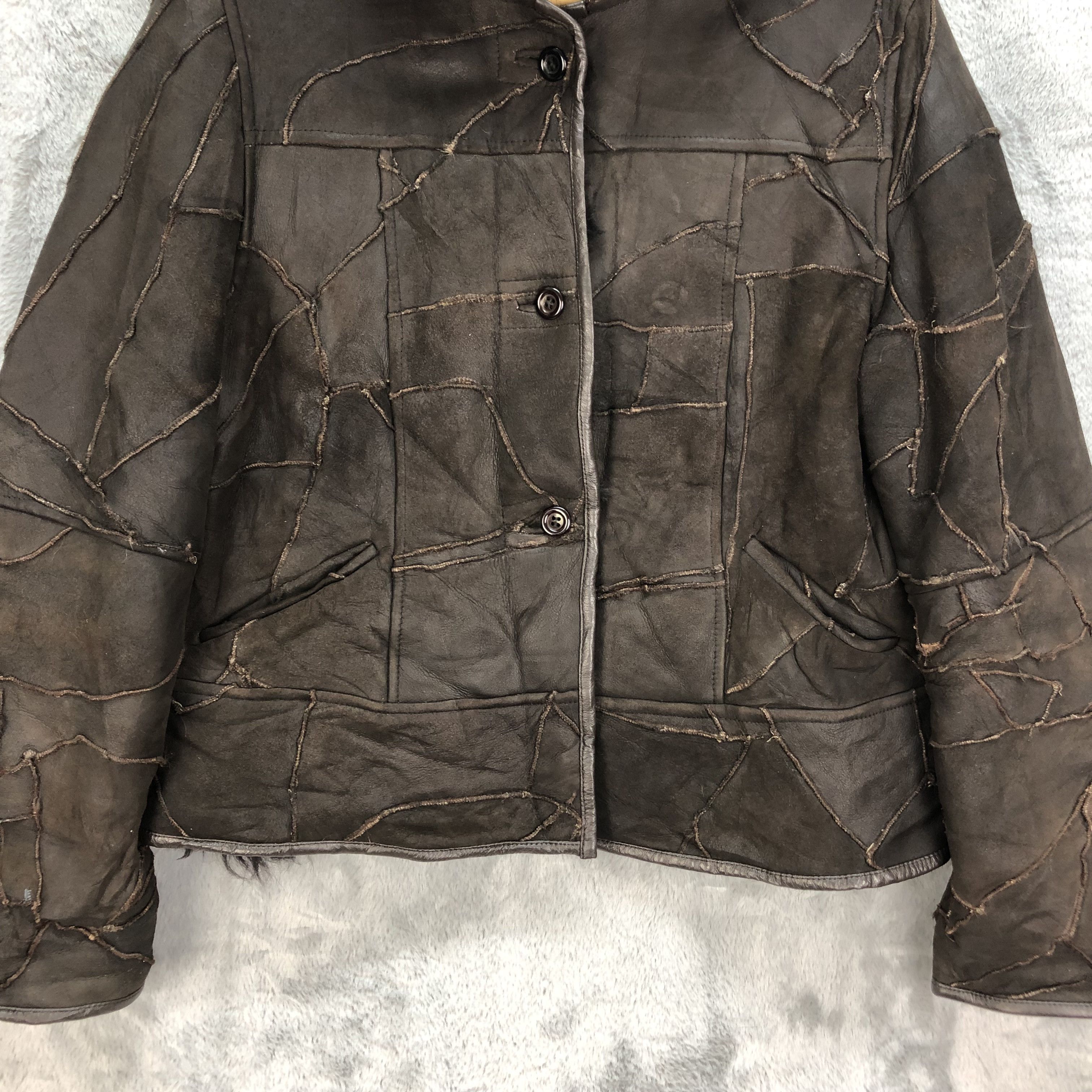 Mizuno FUR BABY LAMB FUR LEATHER JACKET BY MIZUNO #5410-188 Size M / US 6-8 / IT 42-44 - 3 Thumbnail