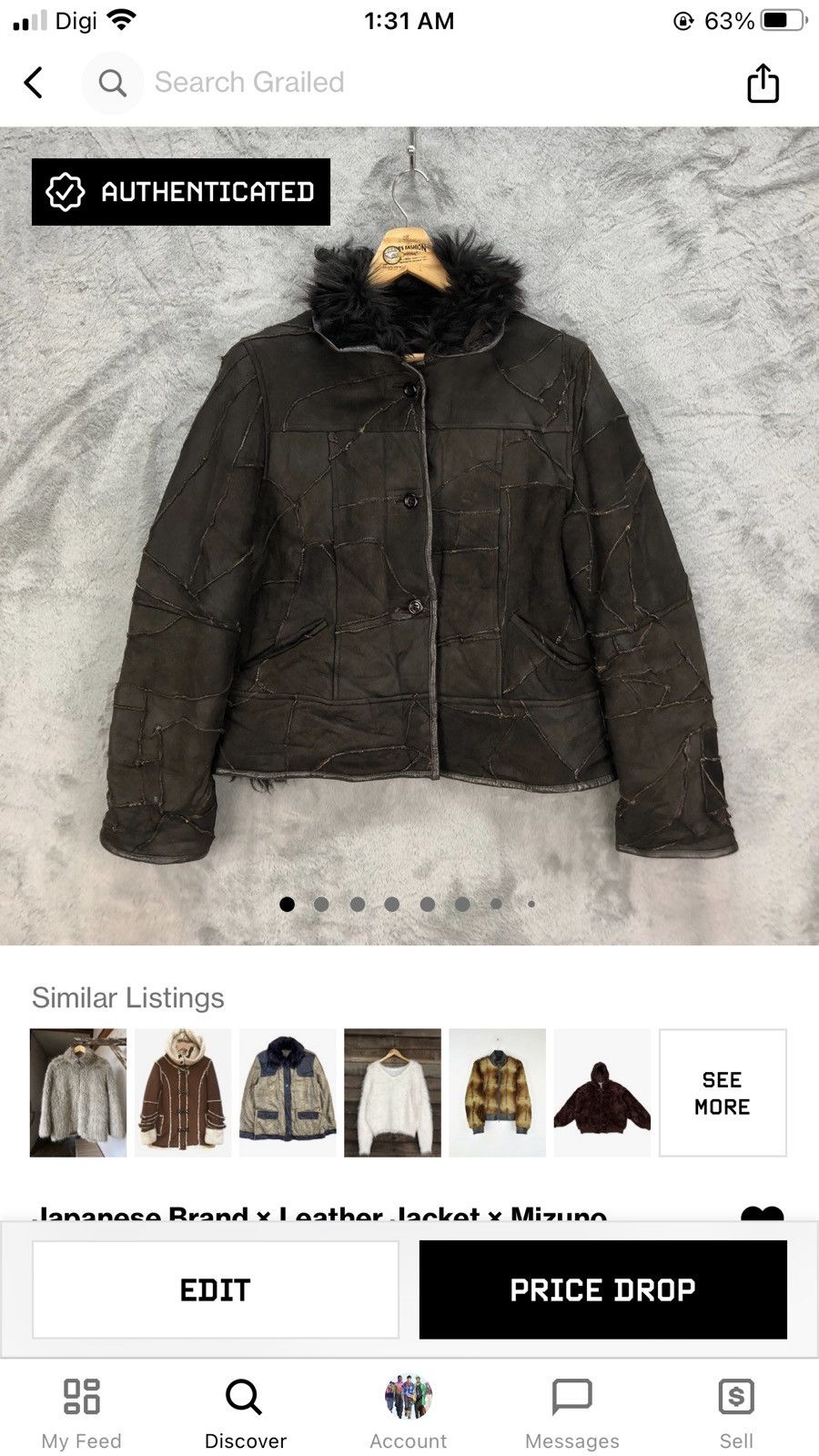 Mizuno FUR BABY LAMB FUR LEATHER JACKET BY MIZUNO #5410-188 Size M / US 6-8 / IT 42-44 - 10 Thumbnail