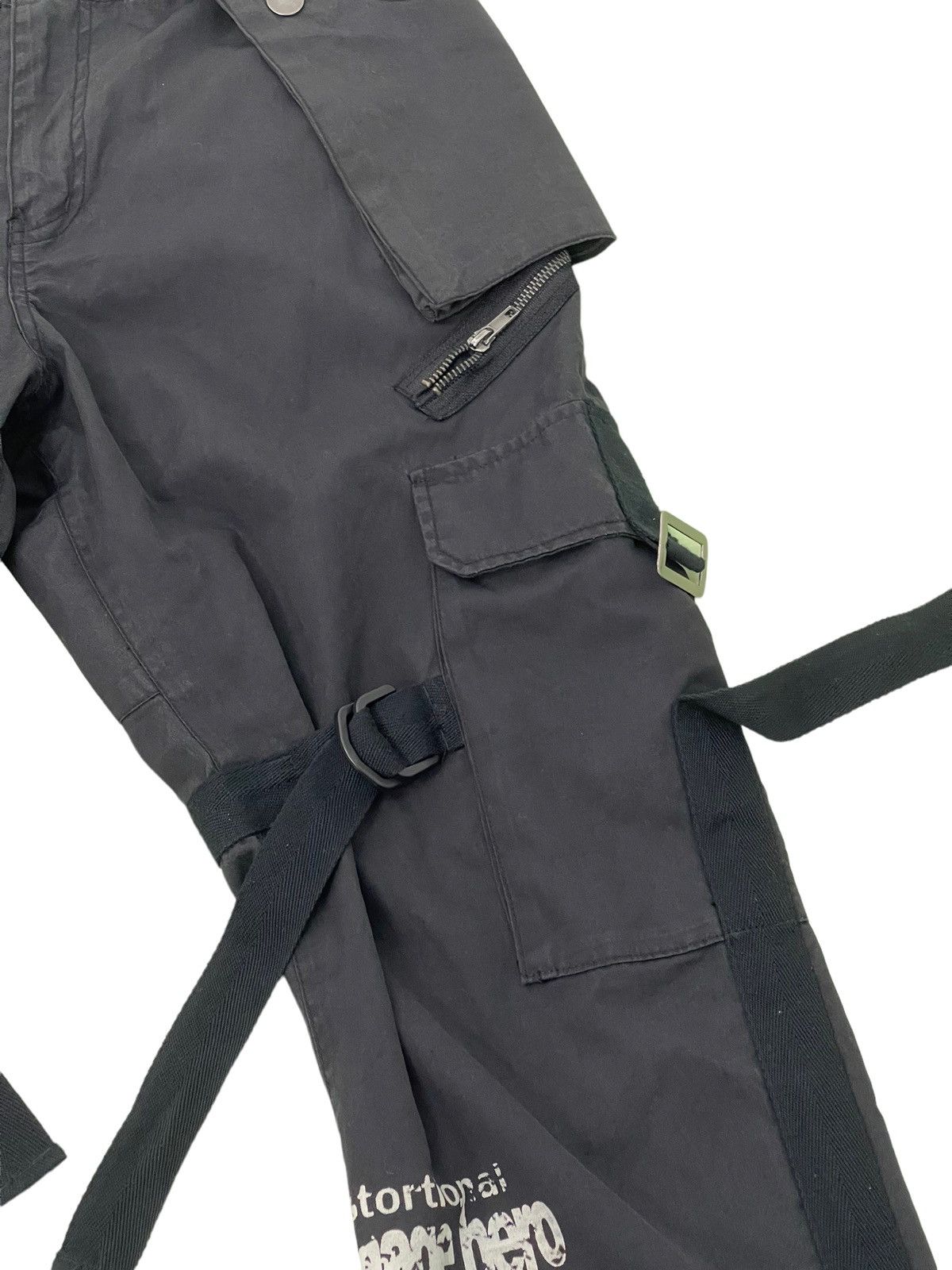 Japanese Brand Cargo Multizipped Bondage NYDJ Relaxed Thin Pant 4🟦7 Size US 32 / EU 48 - 9 Thumbnail