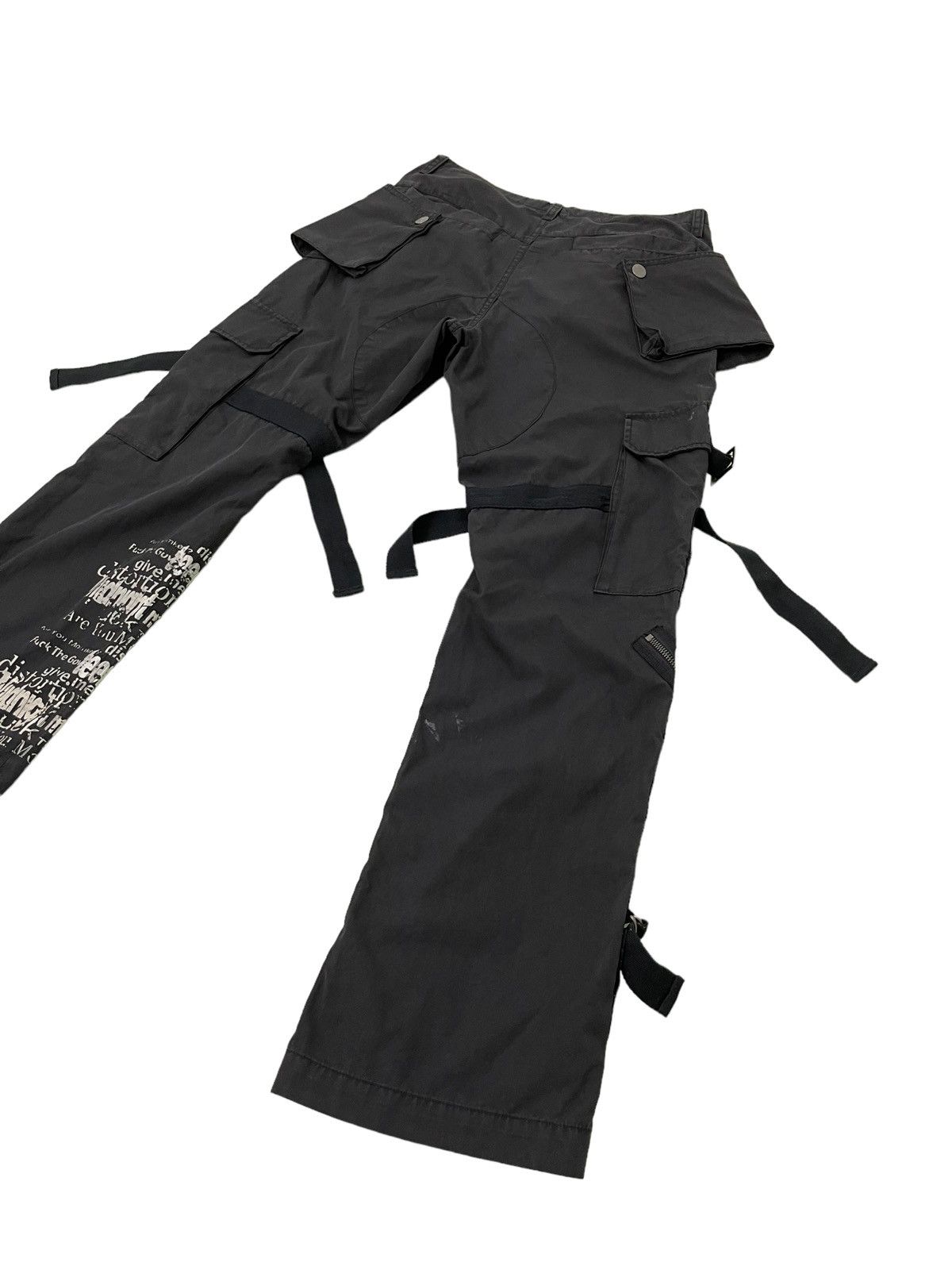 Japanese Brand Cargo Multizipped Bondage NYDJ Relaxed Thin Pant 4🟦7 Size US 32 / EU 48 - 15 Thumbnail