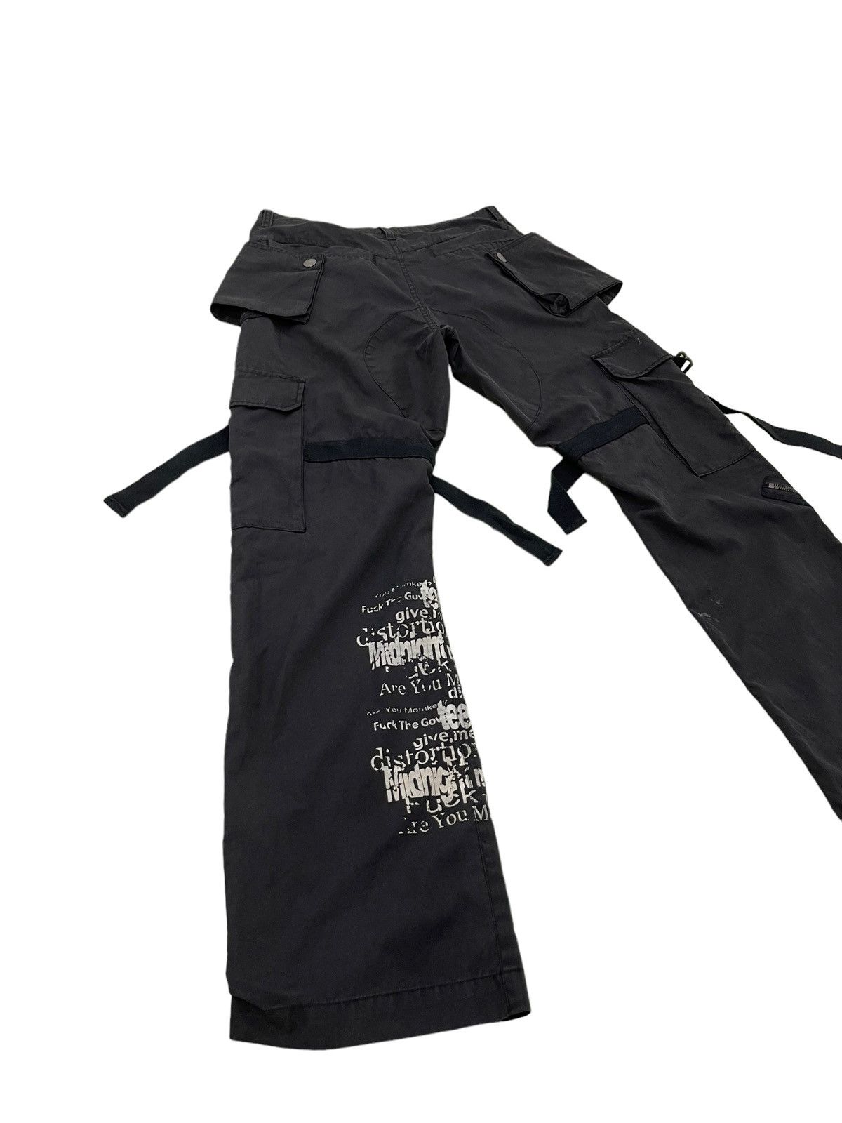Japanese Brand Cargo Multizipped Bondage NYDJ Relaxed Thin Pant 4🟦7 Size US 32 / EU 48 - 14 Thumbnail