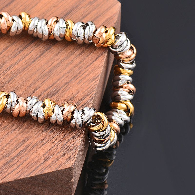 Jewelry Rose Gold Silver Color Bracelets Size ONE SIZE - 2 Thumbnail
