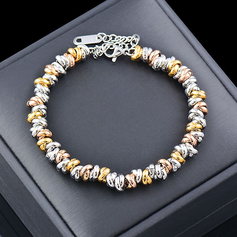 Jewelry Rose Gold Silver Color Bracelets Size ONE SIZE - 1 Thumbnail