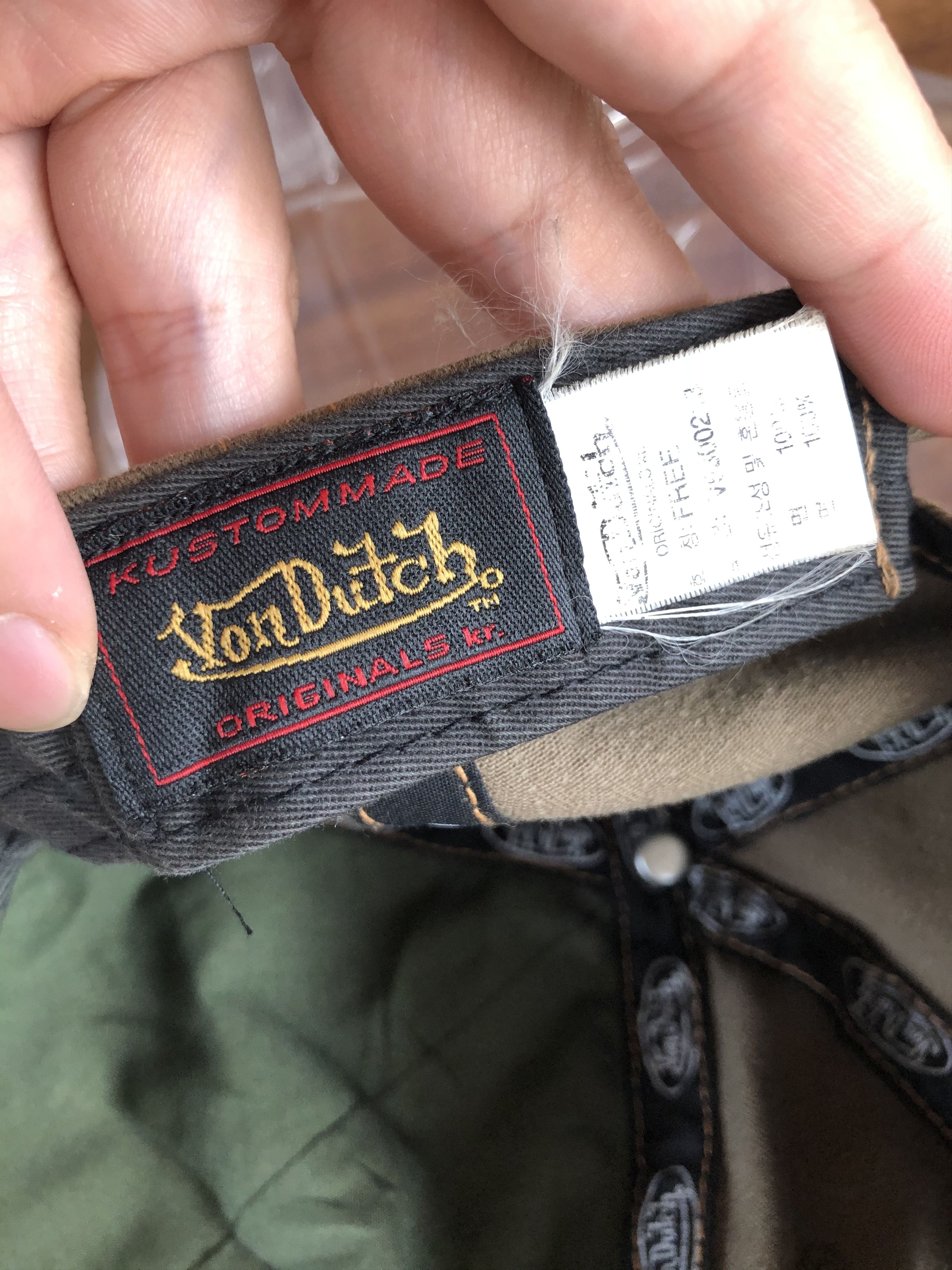 Von Dutch BROWN DISTRESSED STYLE STRAP BACK Size ONE SIZE - 8 Thumbnail