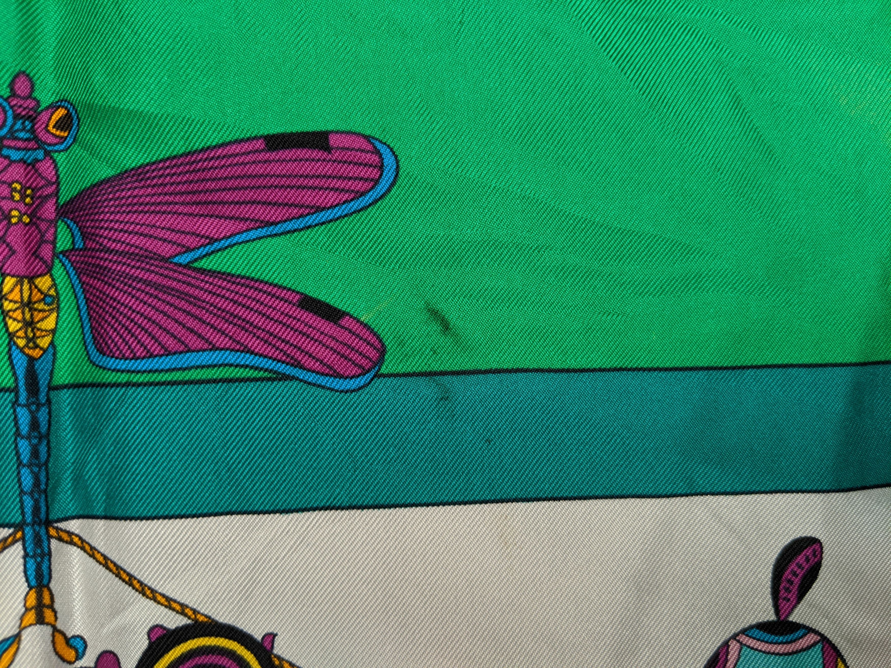 Hermes Hermes Soies Volantes by Loic Dubigeon Silk Scarf Size ONE SIZE - 7 Thumbnail