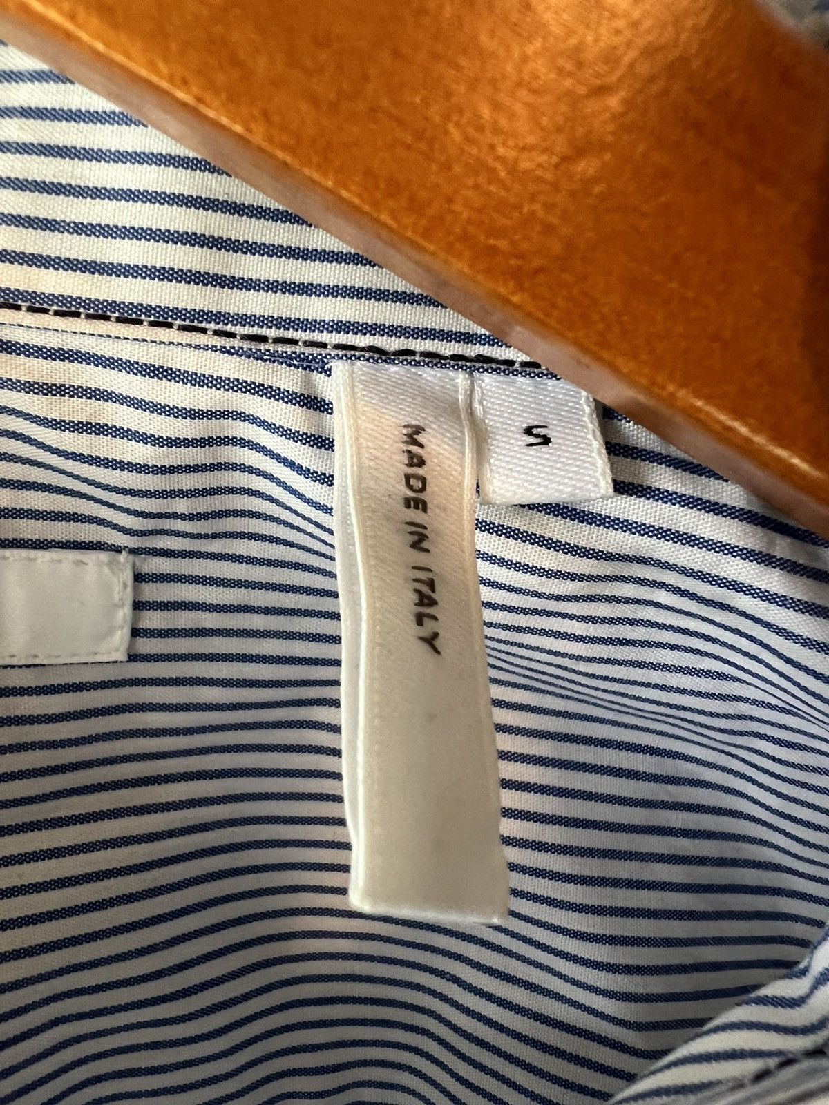 Helmut Lang Helmut Lang Stripe Zipup Shirt Size US S / EU 44-46 / 1 - 3 Thumbnail