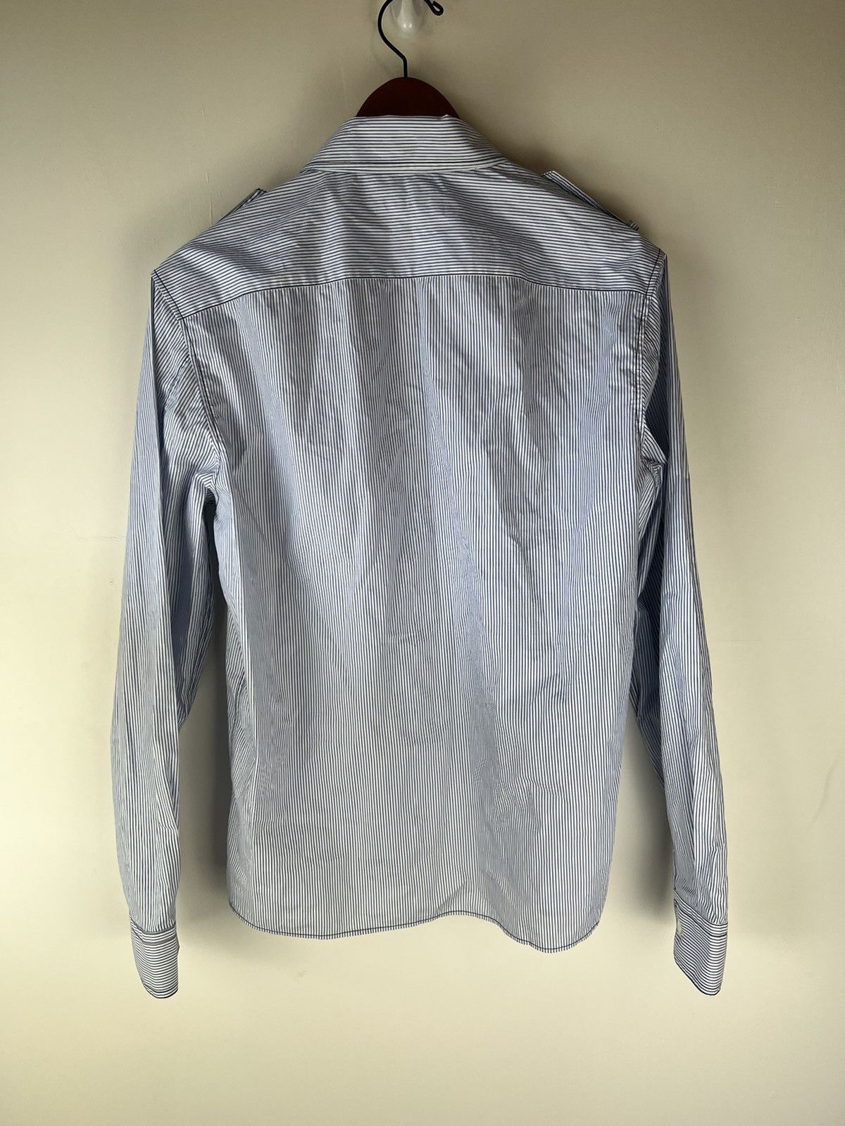 Helmut Lang Helmut Lang Stripe Zipup Shirt Size US S / EU 44-46 / 1 - 2 Thumbnail