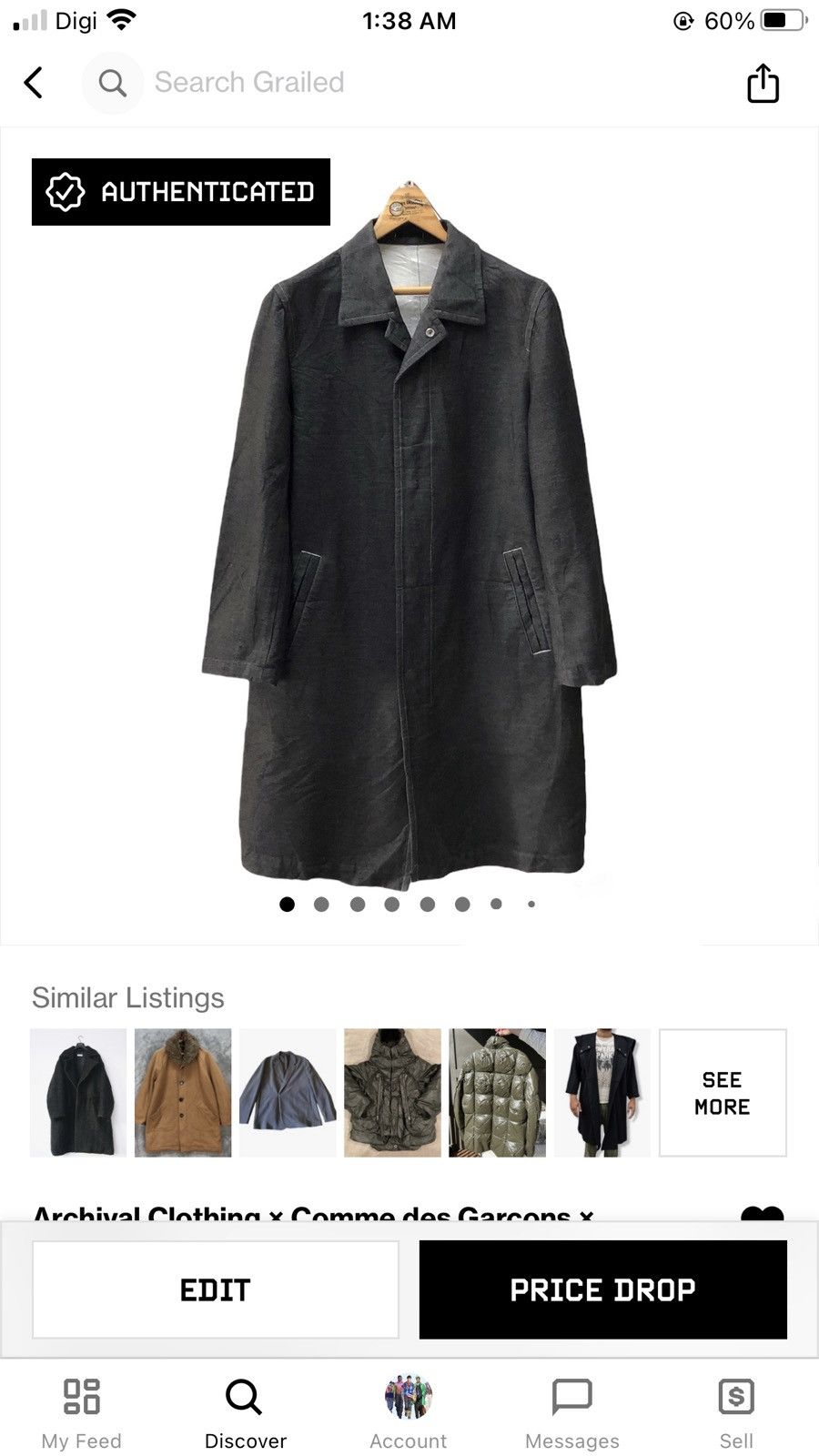 Comme des Garcons Homme RARE🔥 CDG Homme AD2000 Denim Jacket #4885-37 Size US M / EU 48-50 / 2 - 14 Thumbnail