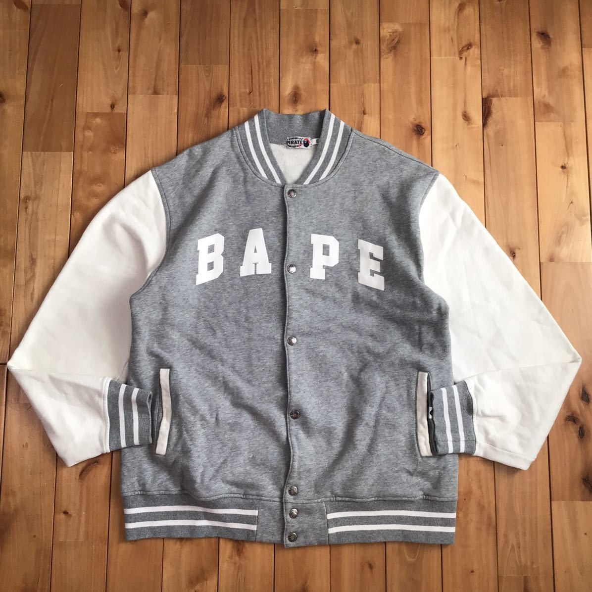 Bape ☠️Pirate store limited☠️ sweat varsity jacket BAPE ape Size US XXL / EU 58 / 5 - 2 Thumbnail