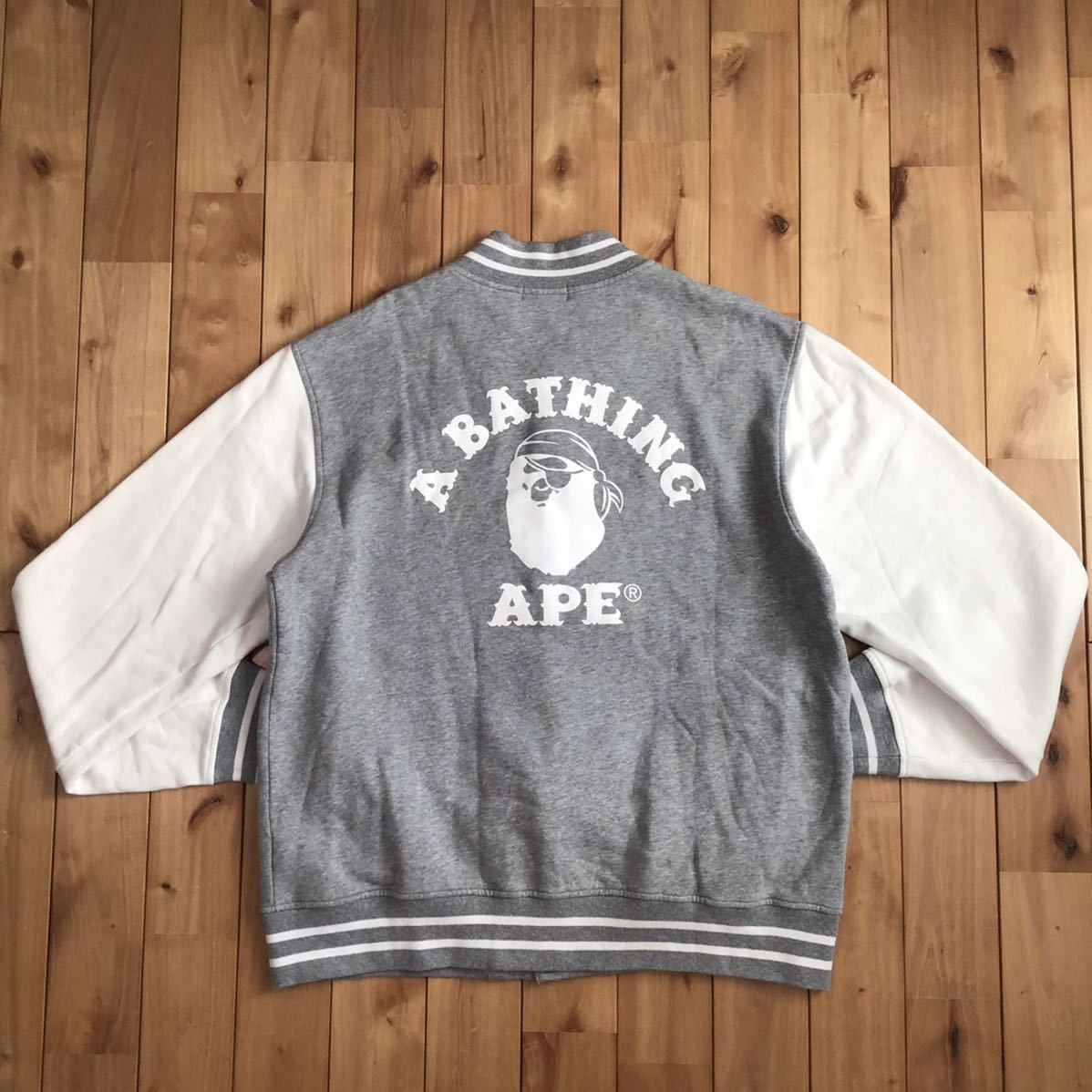 Bape ☠️Pirate store limited☠️ sweat varsity jacket BAPE ape Size US XXL / EU 58 / 5 - 3 Thumbnail