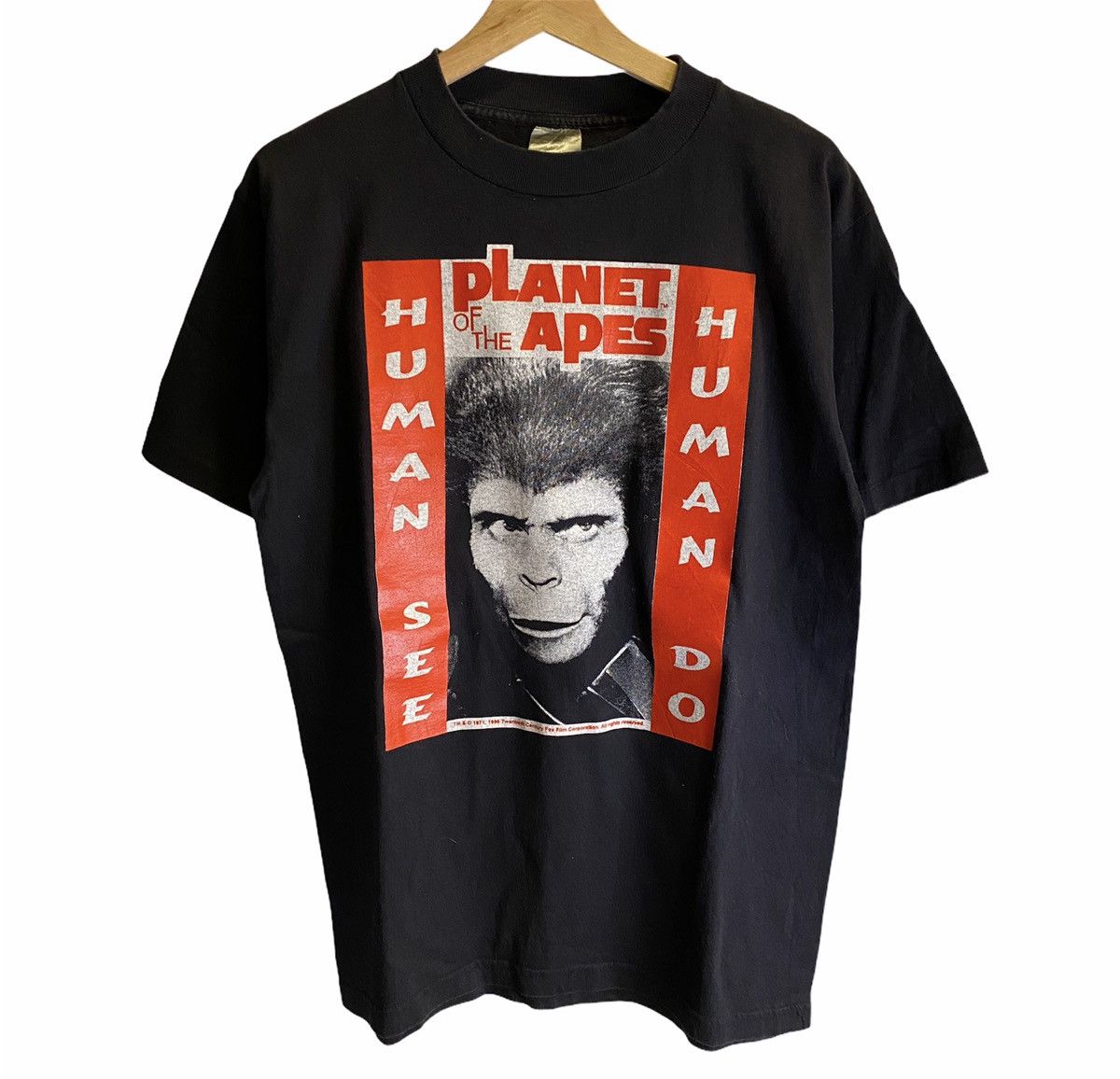 Vintage VINTAGE VERY RARE‼️Movie Planet Of The Apes Tee Like New Size US M / EU 48-50 / 2 - 1 Thumbnail