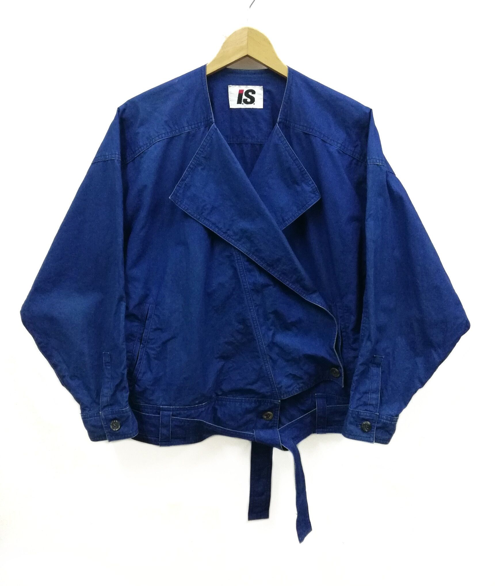 Issey Miyake Iconic Issey Sport Bat Wing Squirrel Denim Jacket Size US L / EU 52-54 / 3 - 1 Thumbnail
