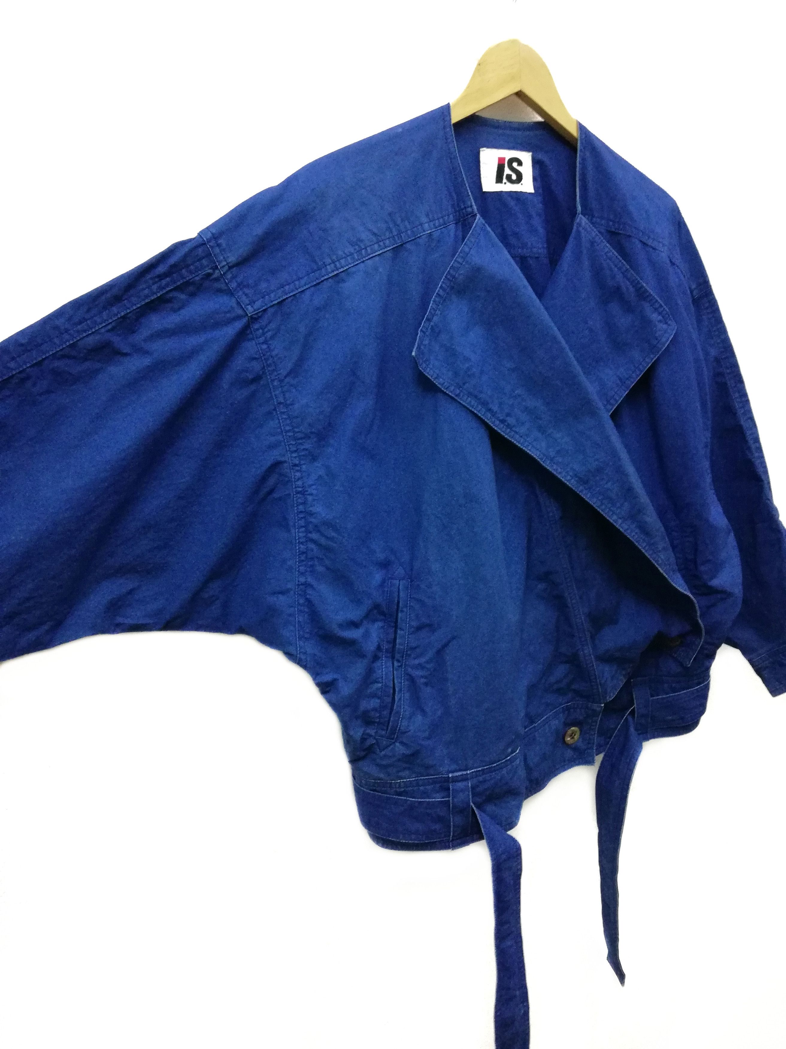 Issey Miyake Iconic Issey Sport Bat Wing Squirrel Denim Jacket Size US L / EU 52-54 / 3 - 4 Thumbnail