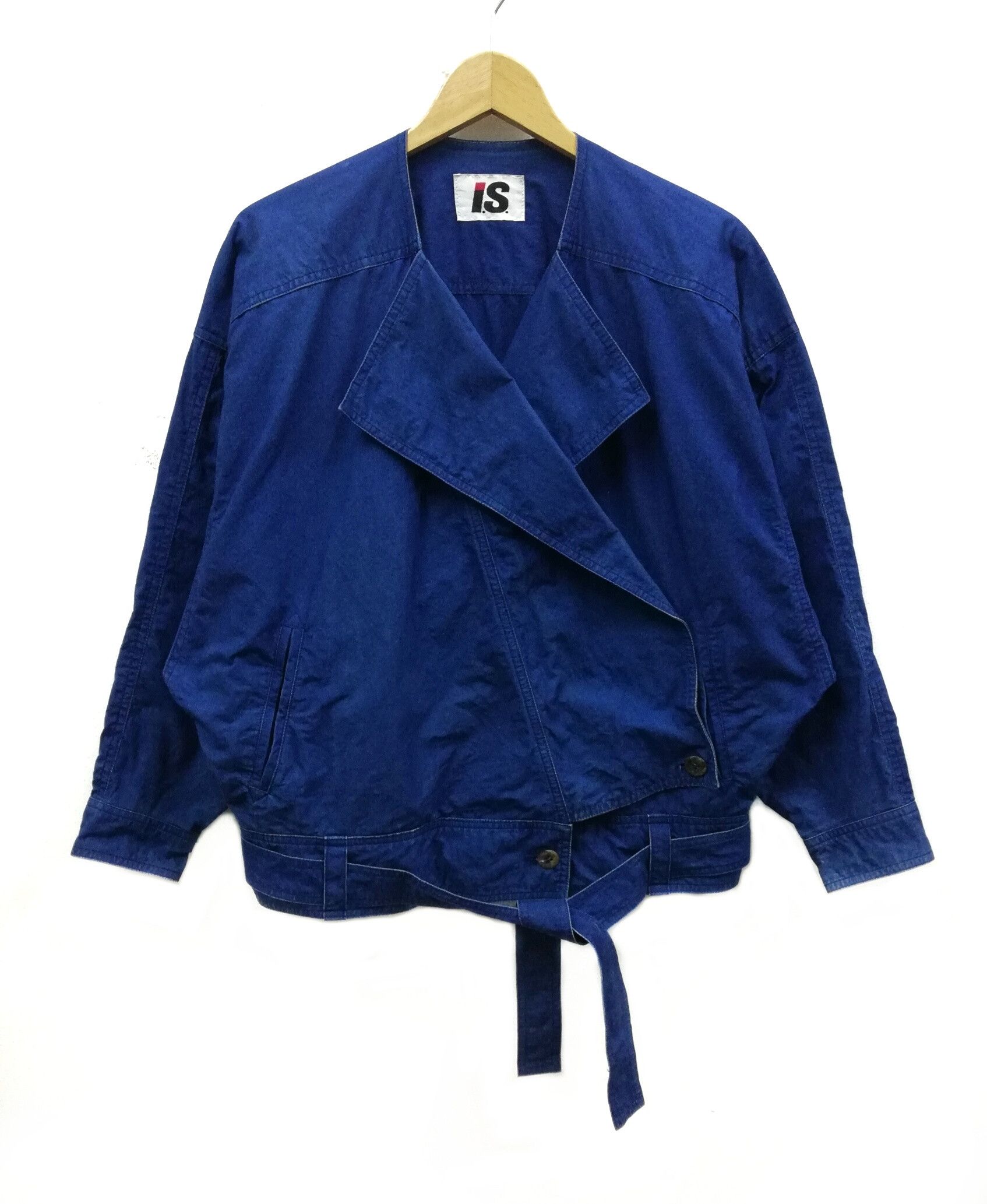 Issey Miyake Iconic Issey Sport Bat Wing Squirrel Denim Jacket Size US L / EU 52-54 / 3 - 3 Thumbnail