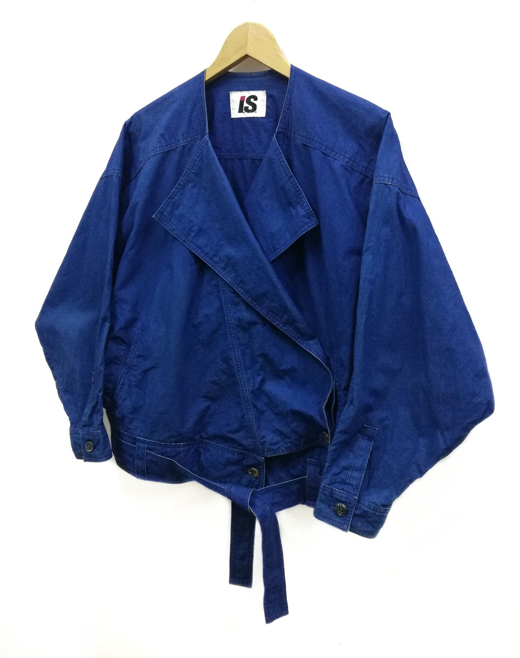 Issey Miyake Iconic Issey Sport Bat Wing Squirrel Denim Jacket Size US L / EU 52-54 / 3 - 2 Thumbnail