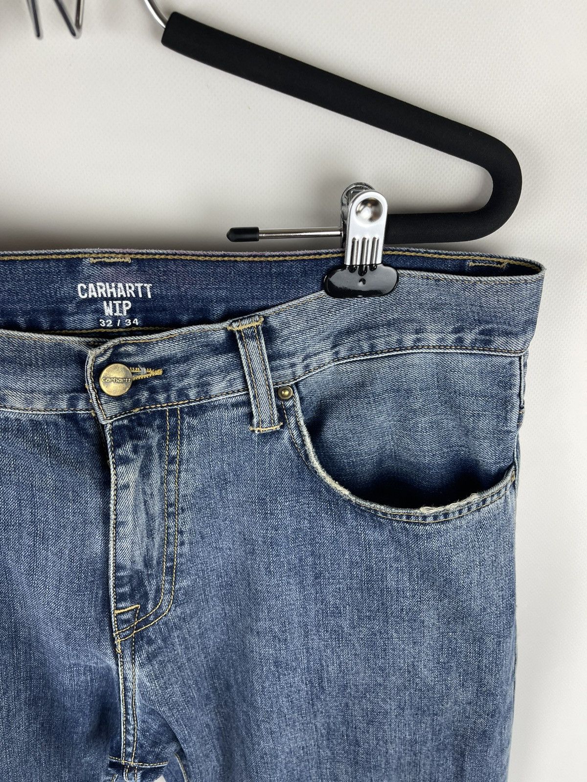 Carhartt Carhartt WIP vintage Davies pant jeans denim washed faded Size US 32 / EU 48 - 7 Thumbnail