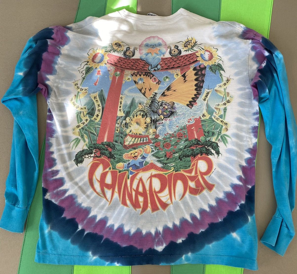 Grateful Dead × Liquid Blue × Vintage 1997 Grateful Dead China Rider long sleeve Size US L / EU 52-54 / 3 - 6 Thumbnail