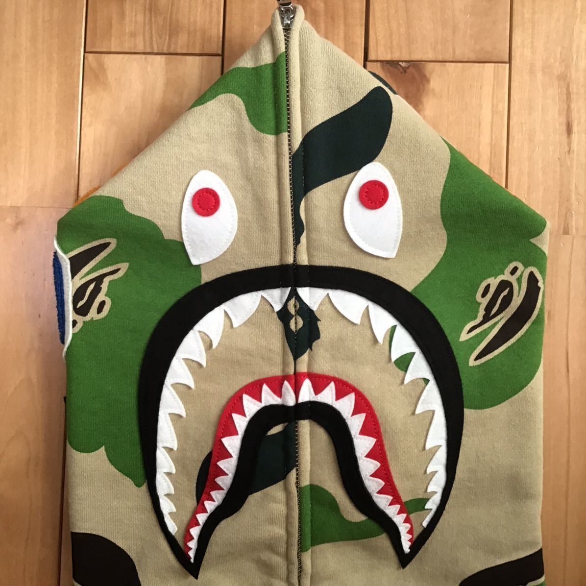 Bape BAPE Def camo shark full zip hoodie a bathing ape Size US XXL / EU 58 / 5 - 3 Thumbnail